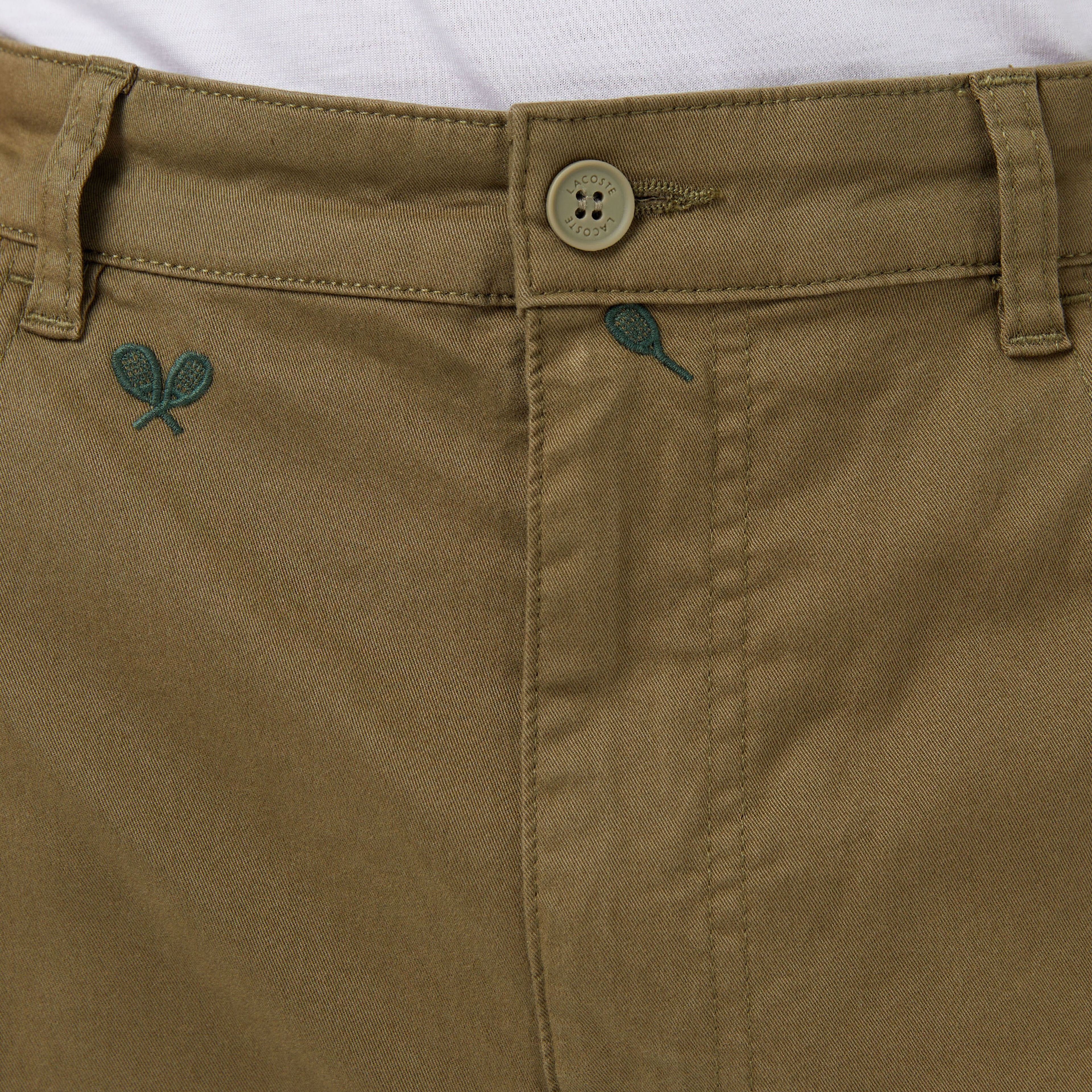 Erkek Relaxed Fit Desenli Haki Pantolon