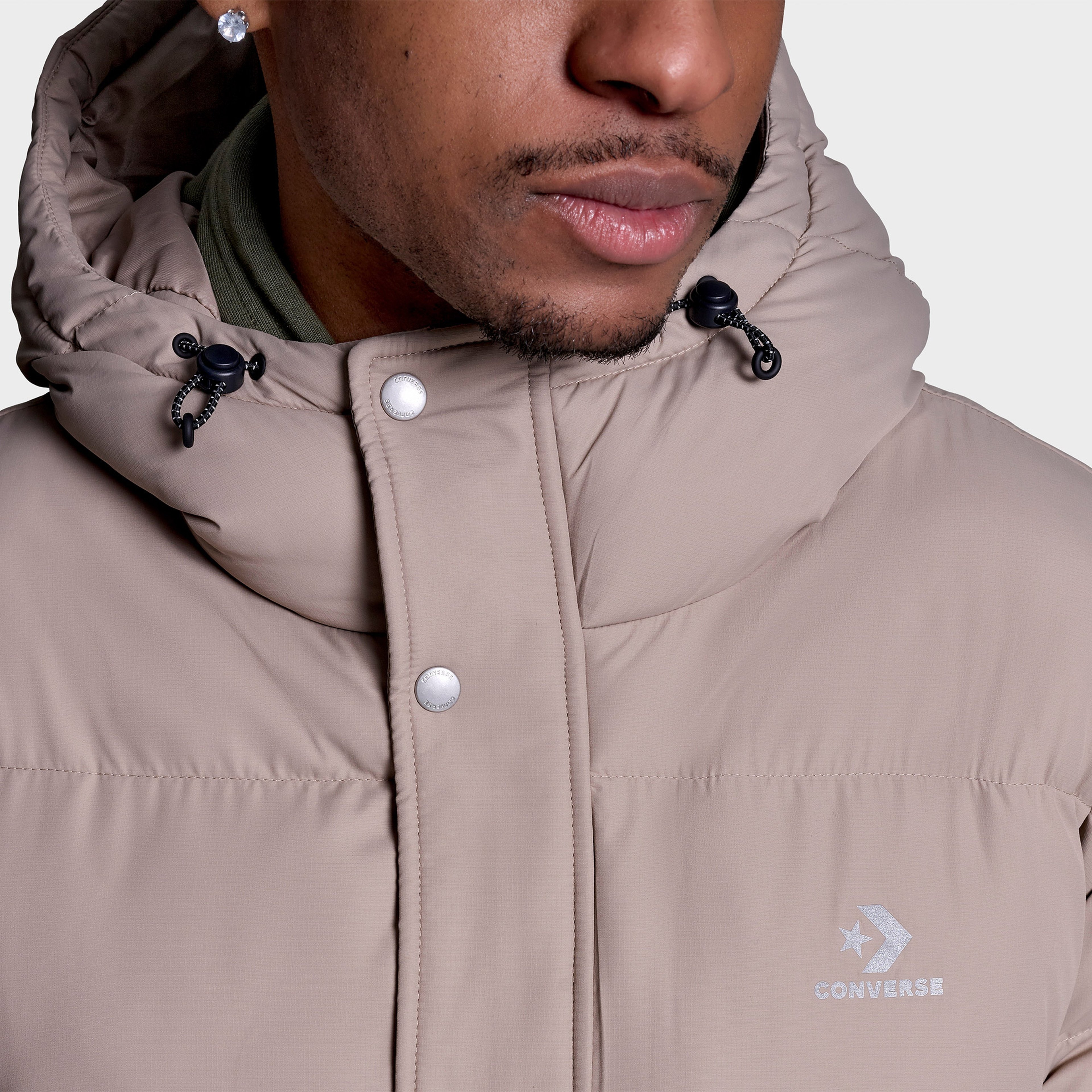 Converse Erkek Bej Şişme Mont