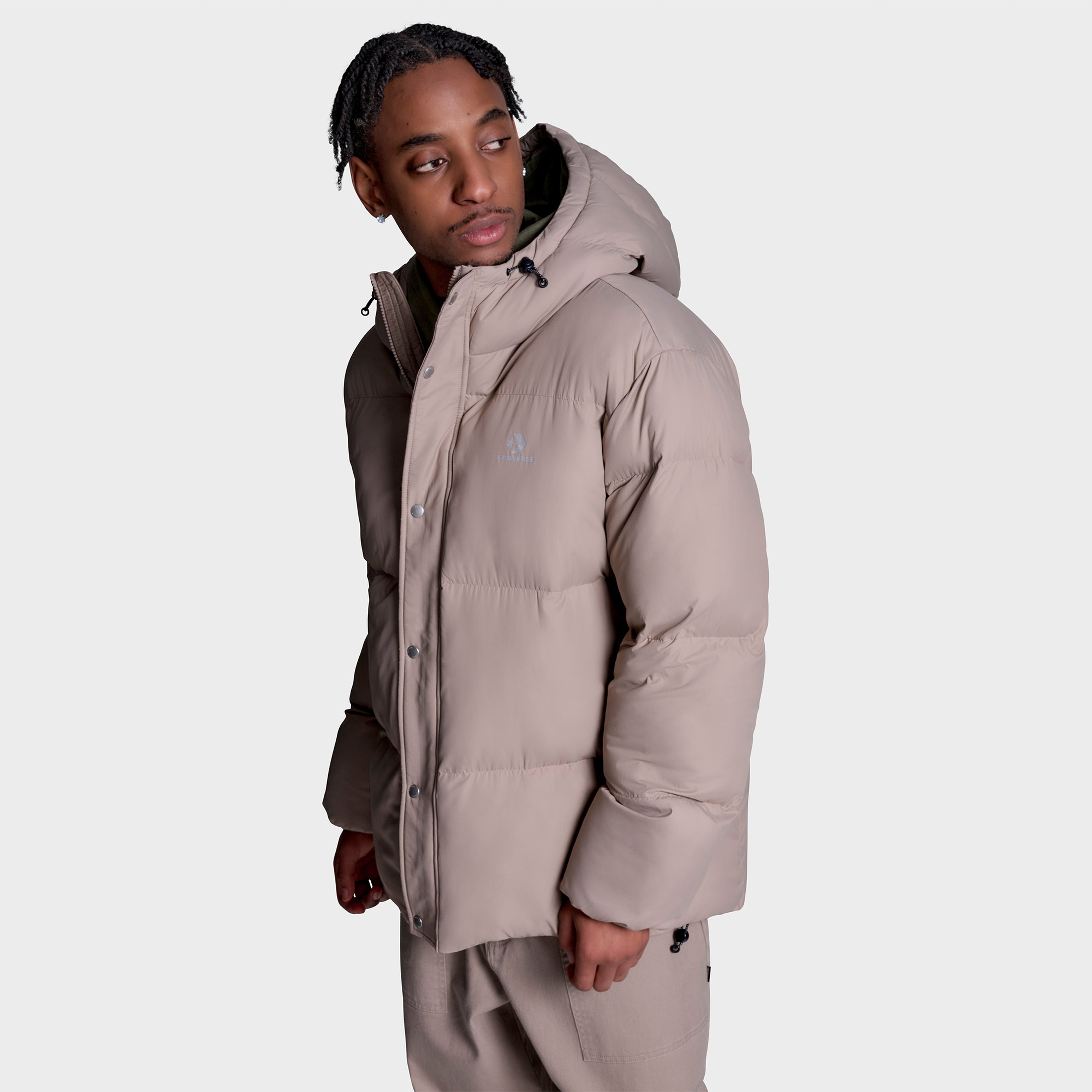 Converse Erkek Bej Şişme Mont