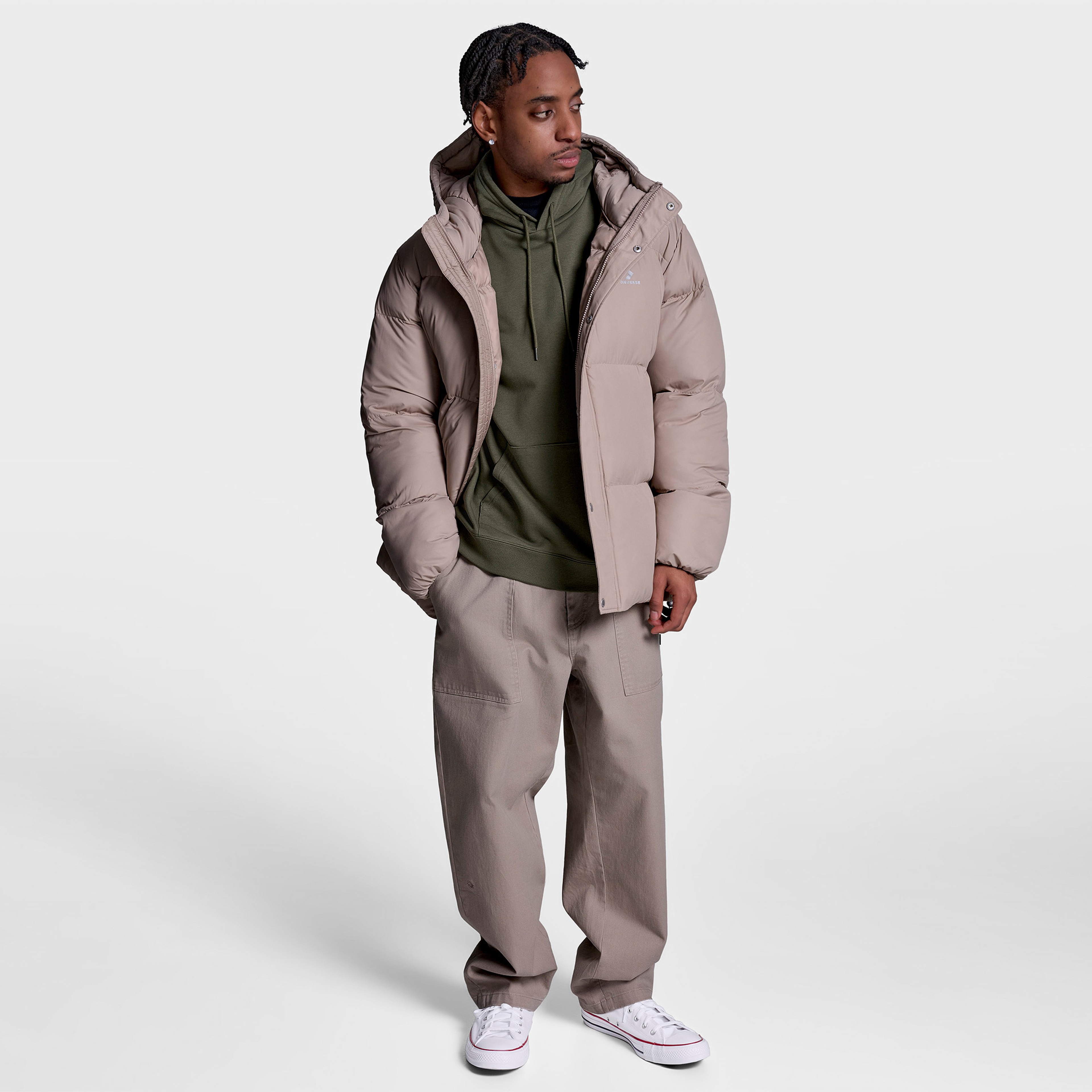 Converse Erkek Bej Şişme Mont