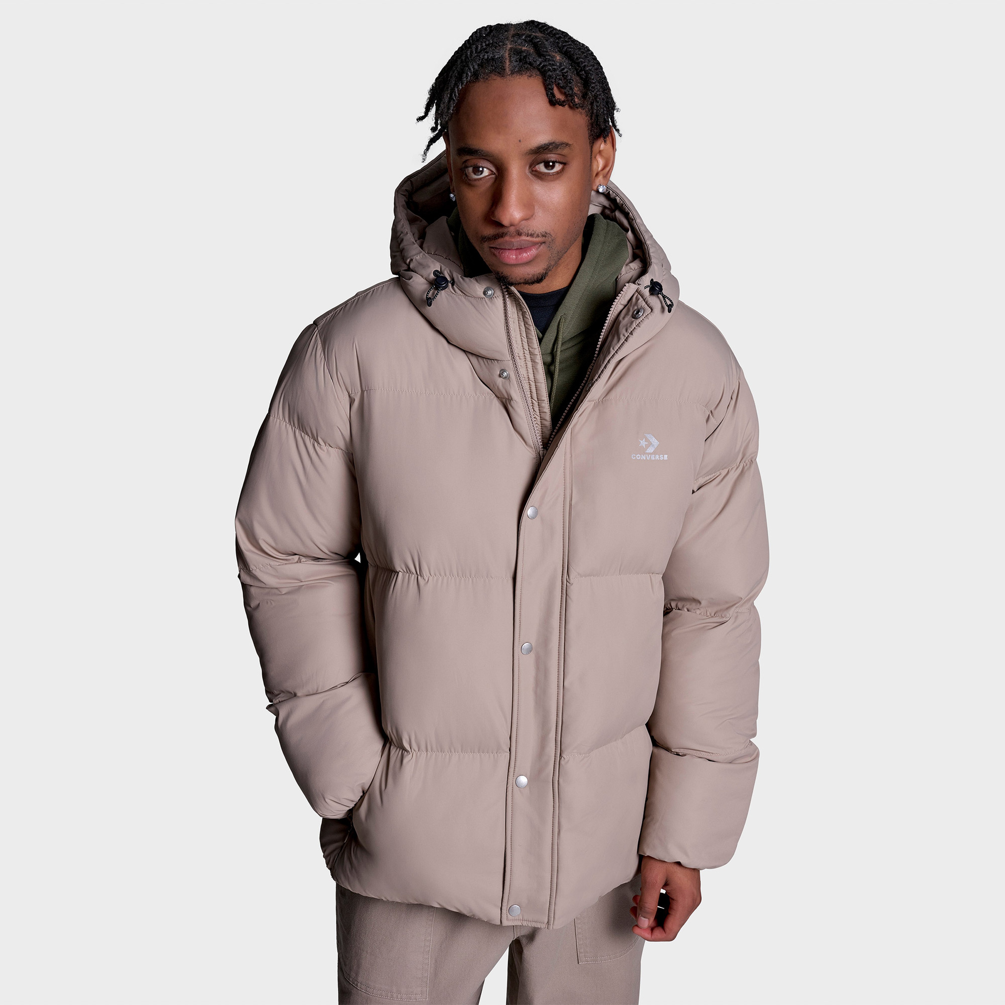 Converse Erkek Bej Şişme Mont