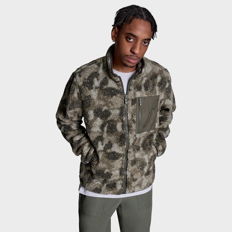Converse Contrast Sherpa Erkek Haki Ceket