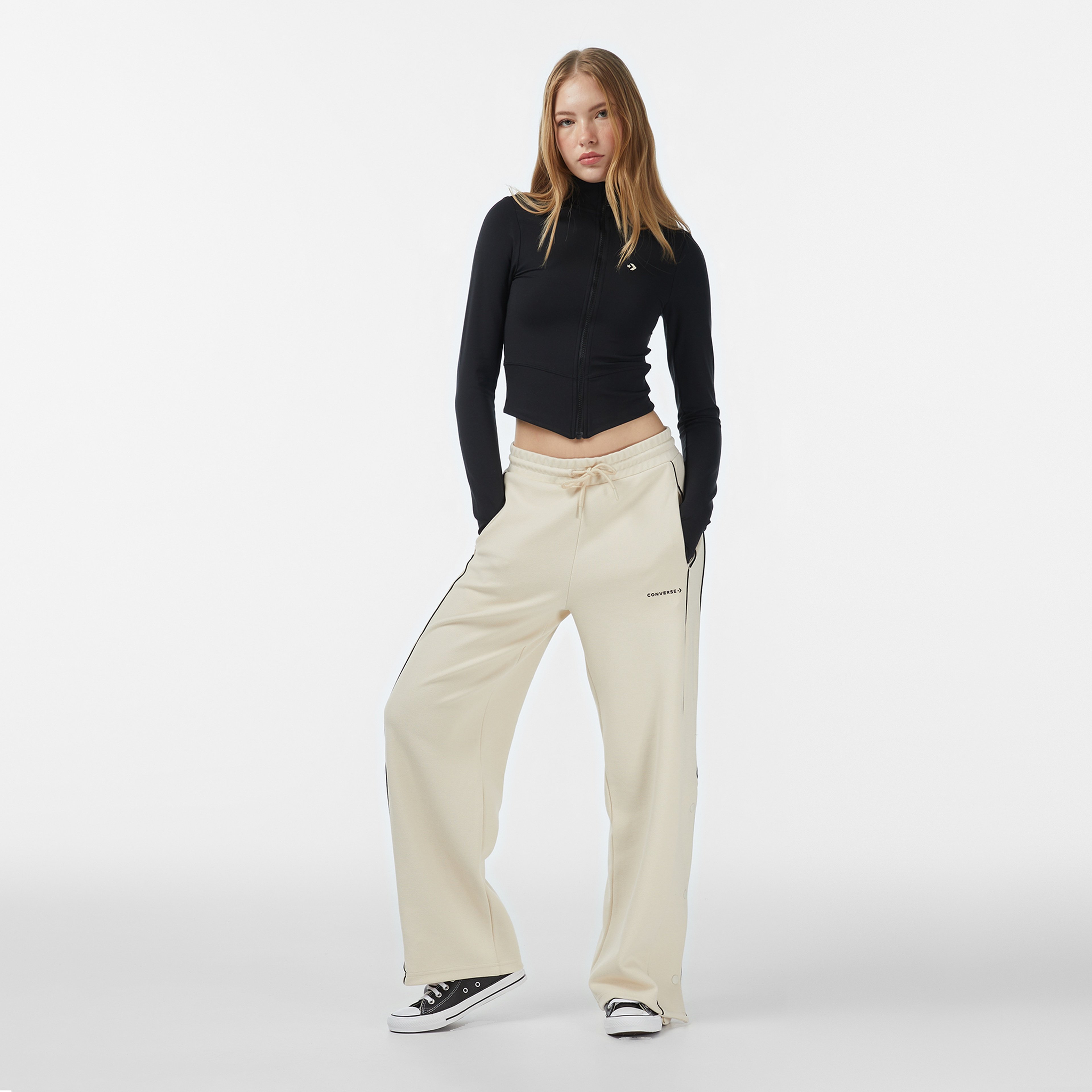 Converse Kadın Siyah Sweatshirt