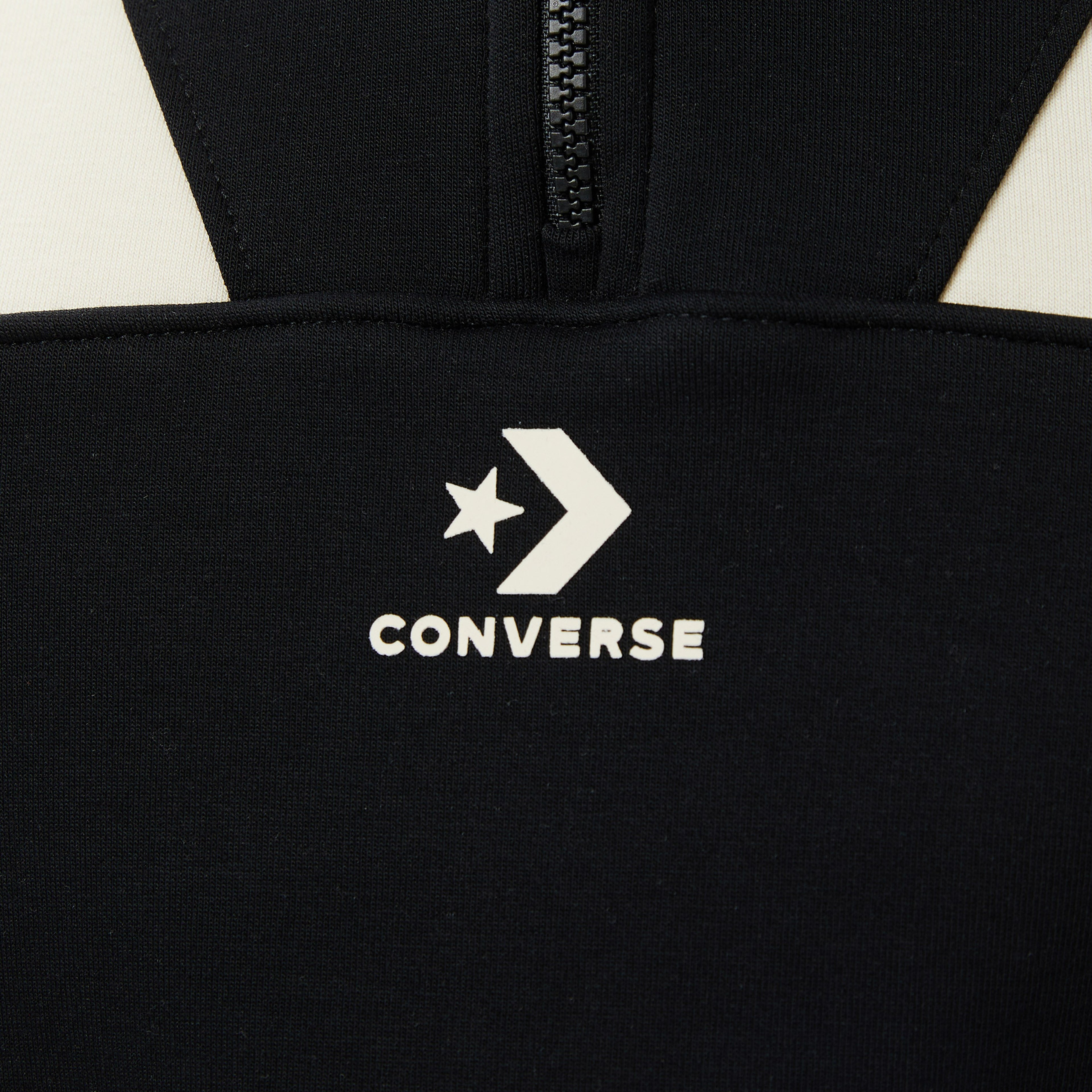 Converse Crop Kadın Siyah Sweatshirt