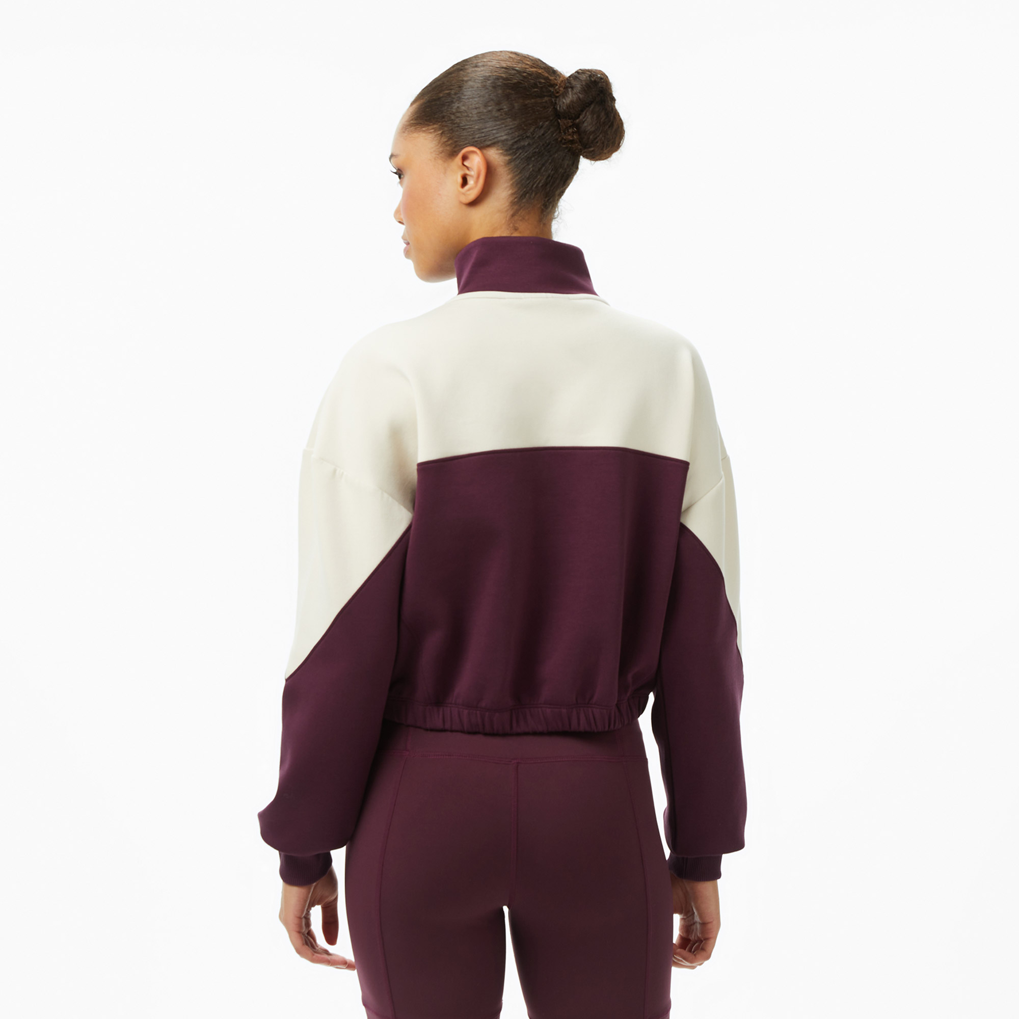 Converse Crop Kadın Bordo Sweatshirt