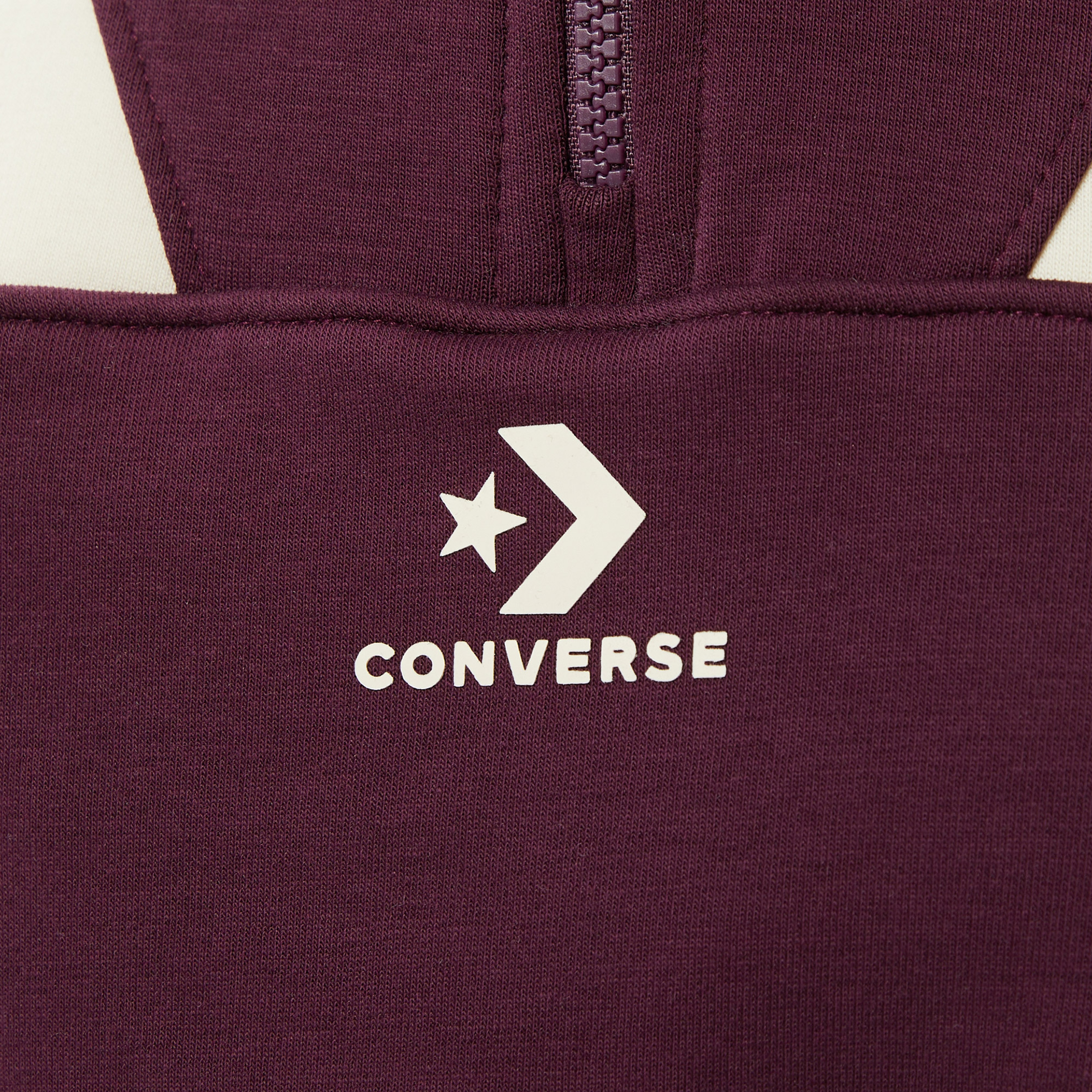 Converse Crop Kadın Bordo Sweatshirt