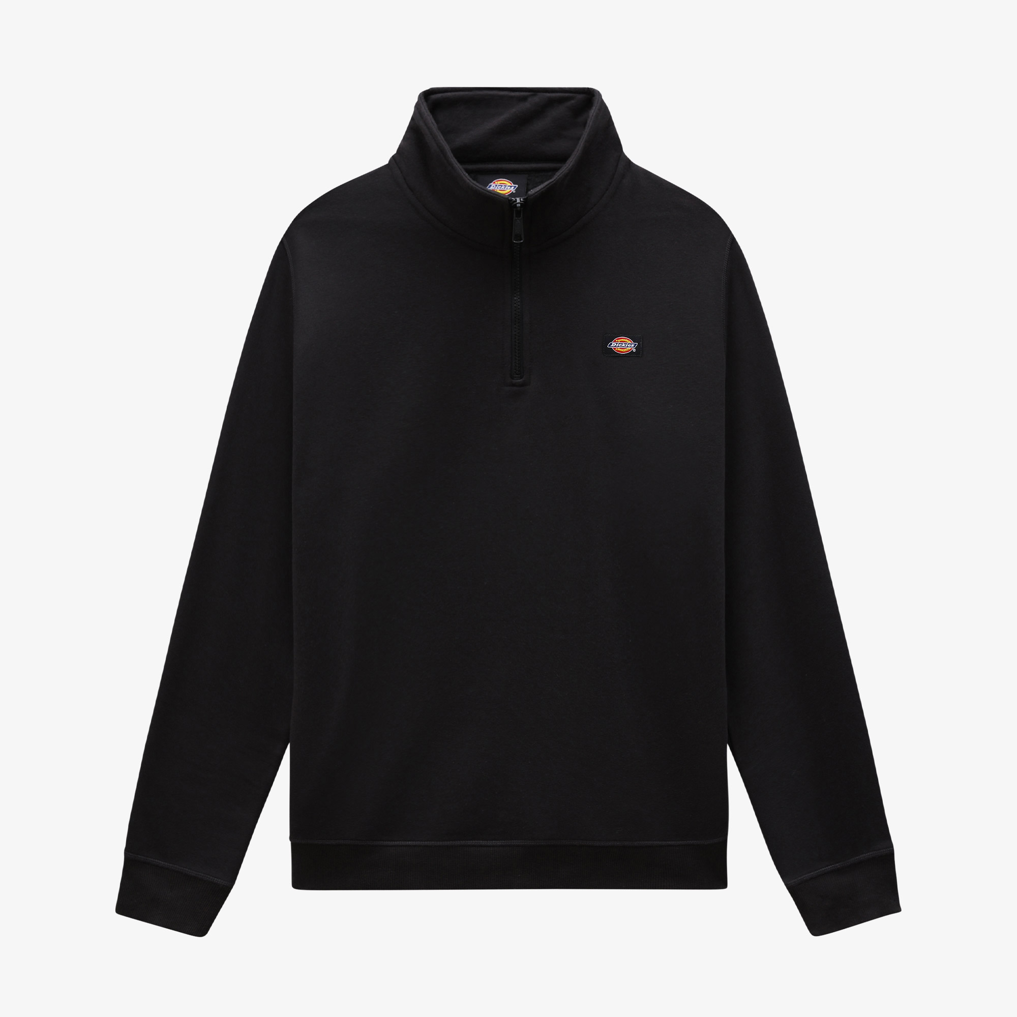 Dickies Oakport 1/4 Zip Crew Erkek Siyah Sweatshirt