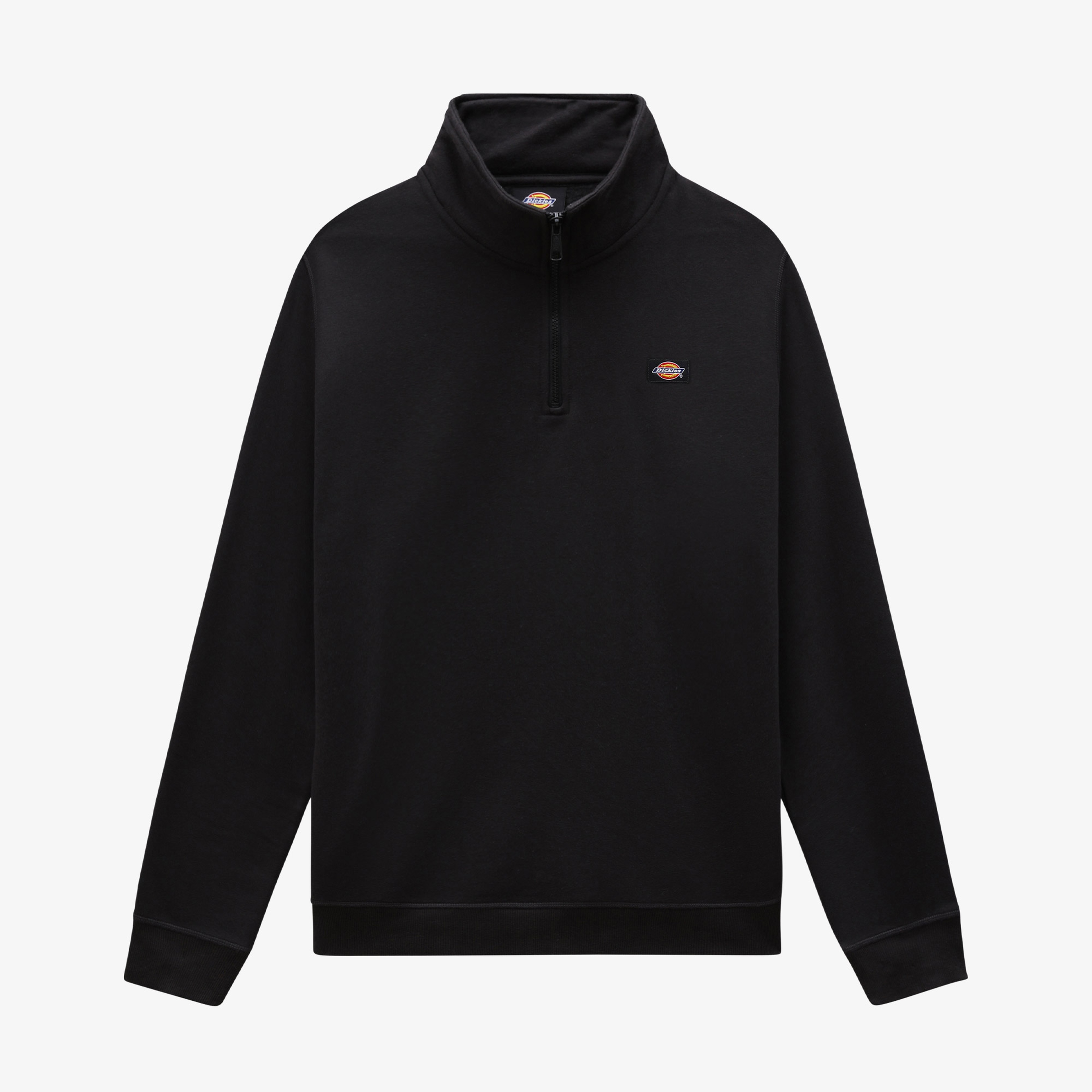 Dickies Oakport 1/4 Zip Crew Erkek Siyah Sweatshirt