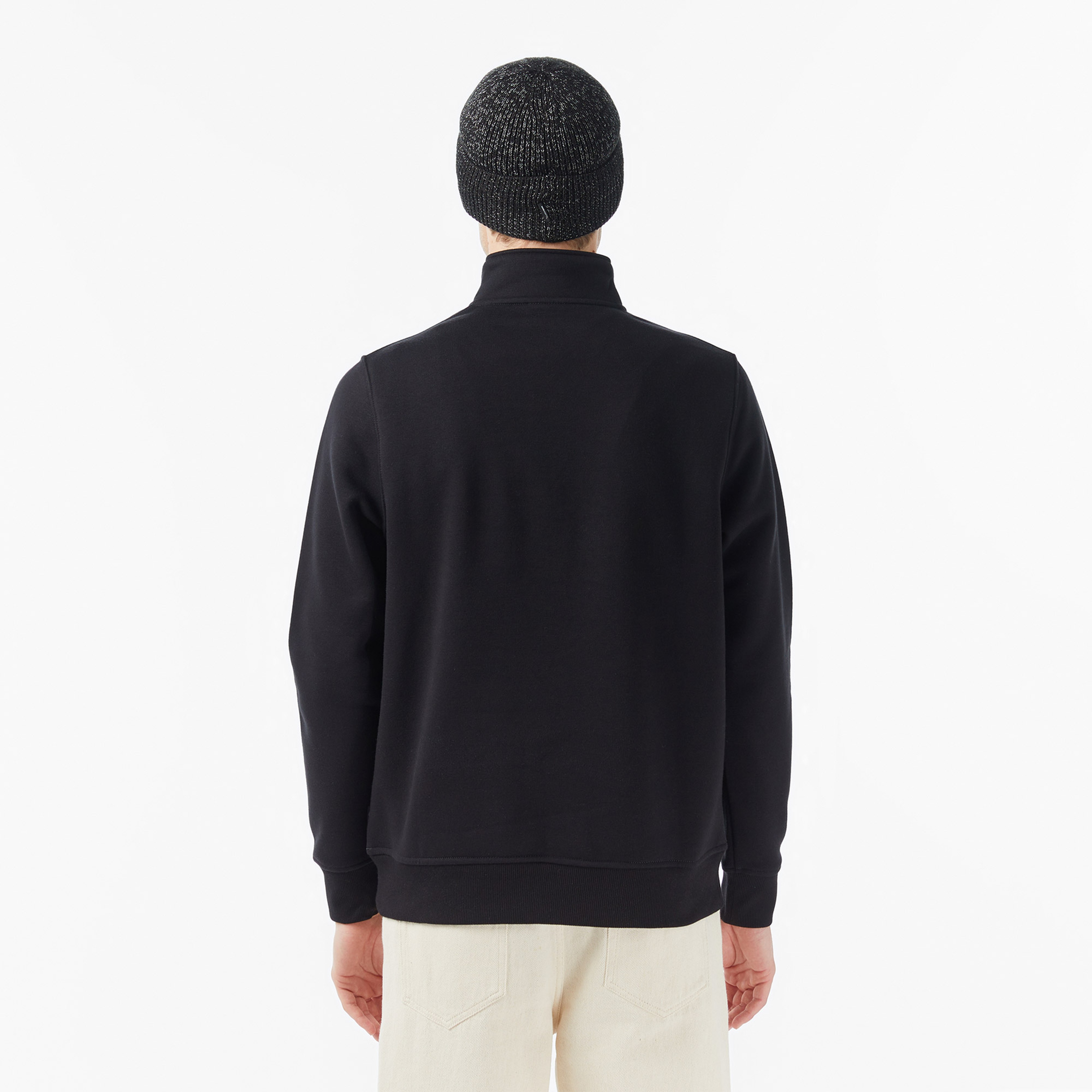 Dickies Oakport 1/4 Zip Crew Erkek Siyah Sweatshirt