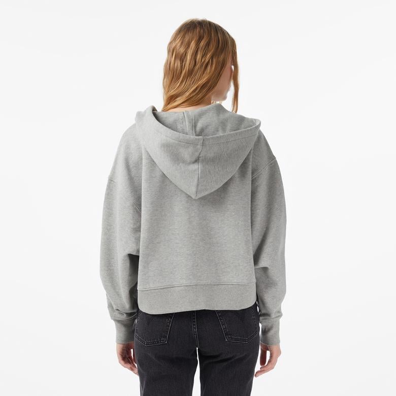 Dickies Oakport Full Zip Kadın Gri Sweatshirt