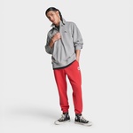 Converse Loose Fit Sneaker Patch Half Zip Erkek Gri Sweatshirt