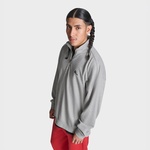 Converse Loose Fit Sneaker Patch Half Zip Erkek Gri Sweatshirt