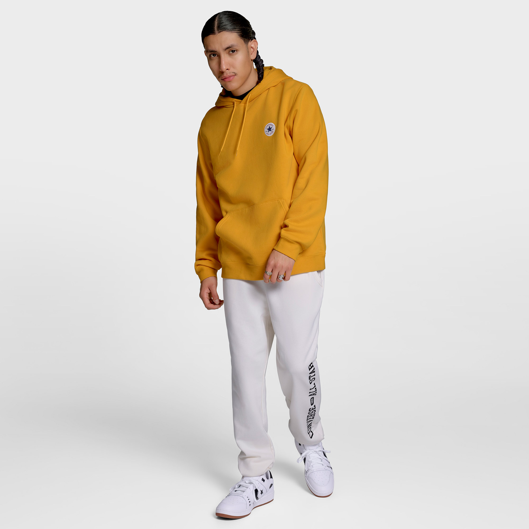 Converse Standard Fit Core Chuck Patch Erkek Sarı Sweatshirt