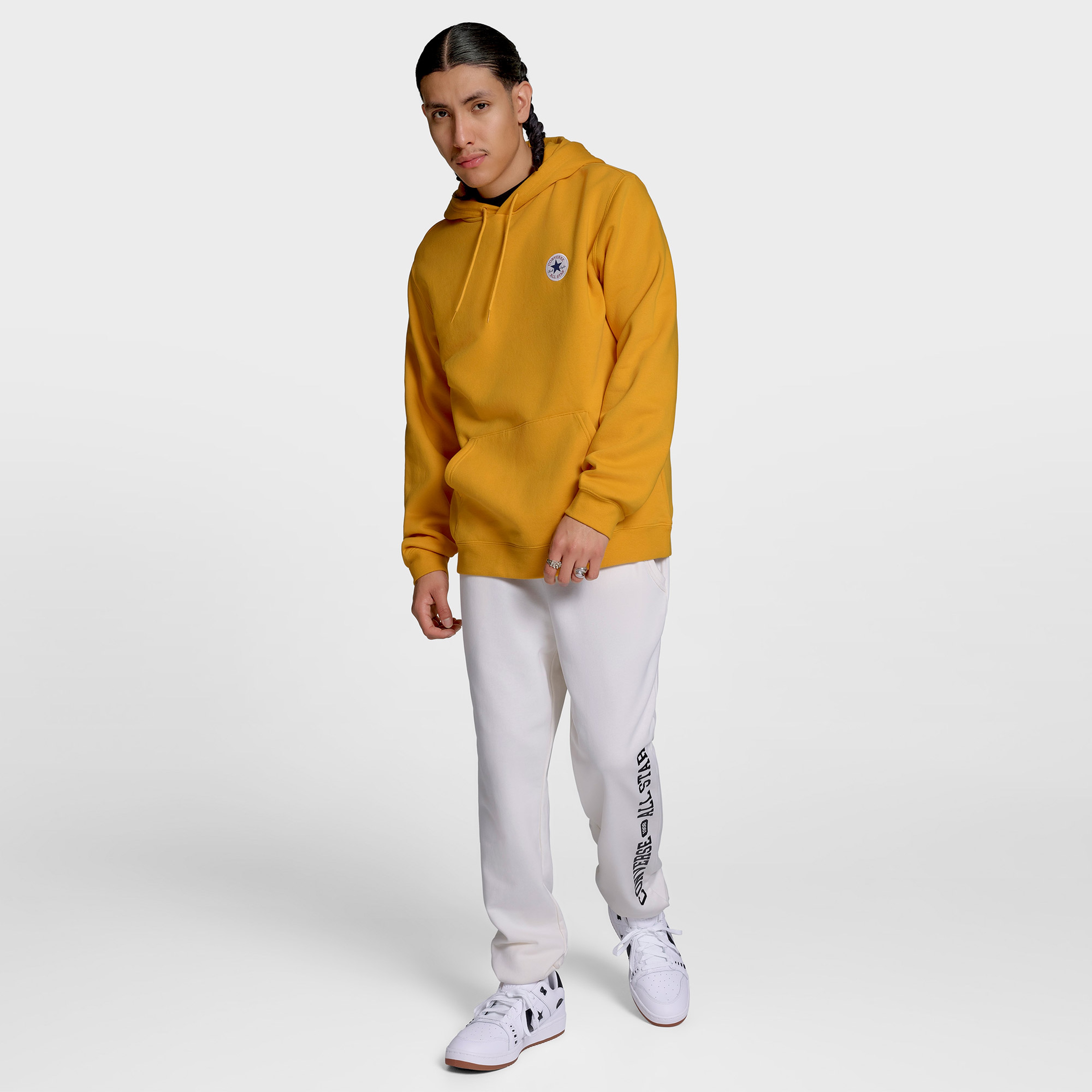 Converse Standard Fit Core Chuck Patch Erkek Sarı Sweatshirt