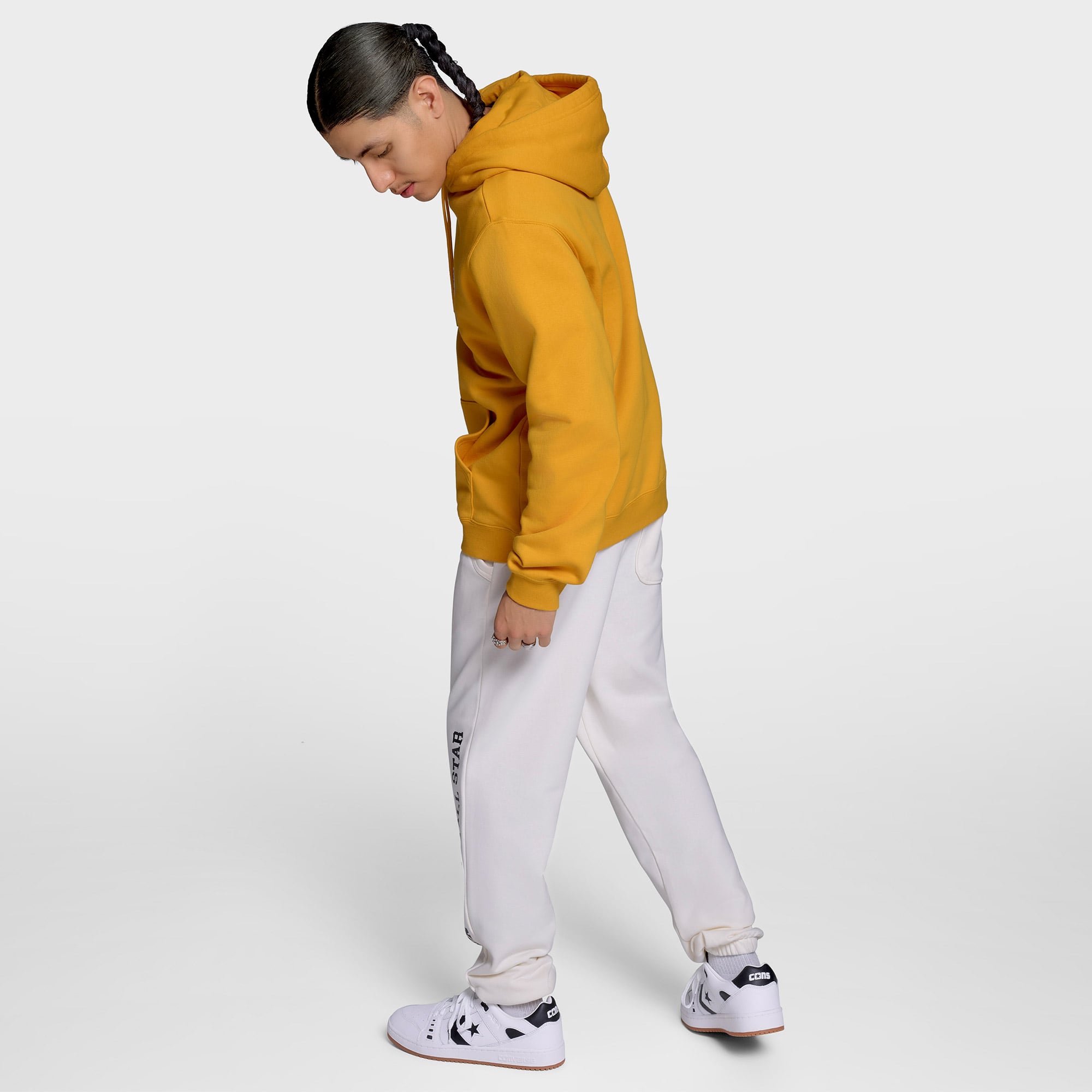 Converse Standard Fit Core Chuck Patch Erkek Sarı Sweatshirt