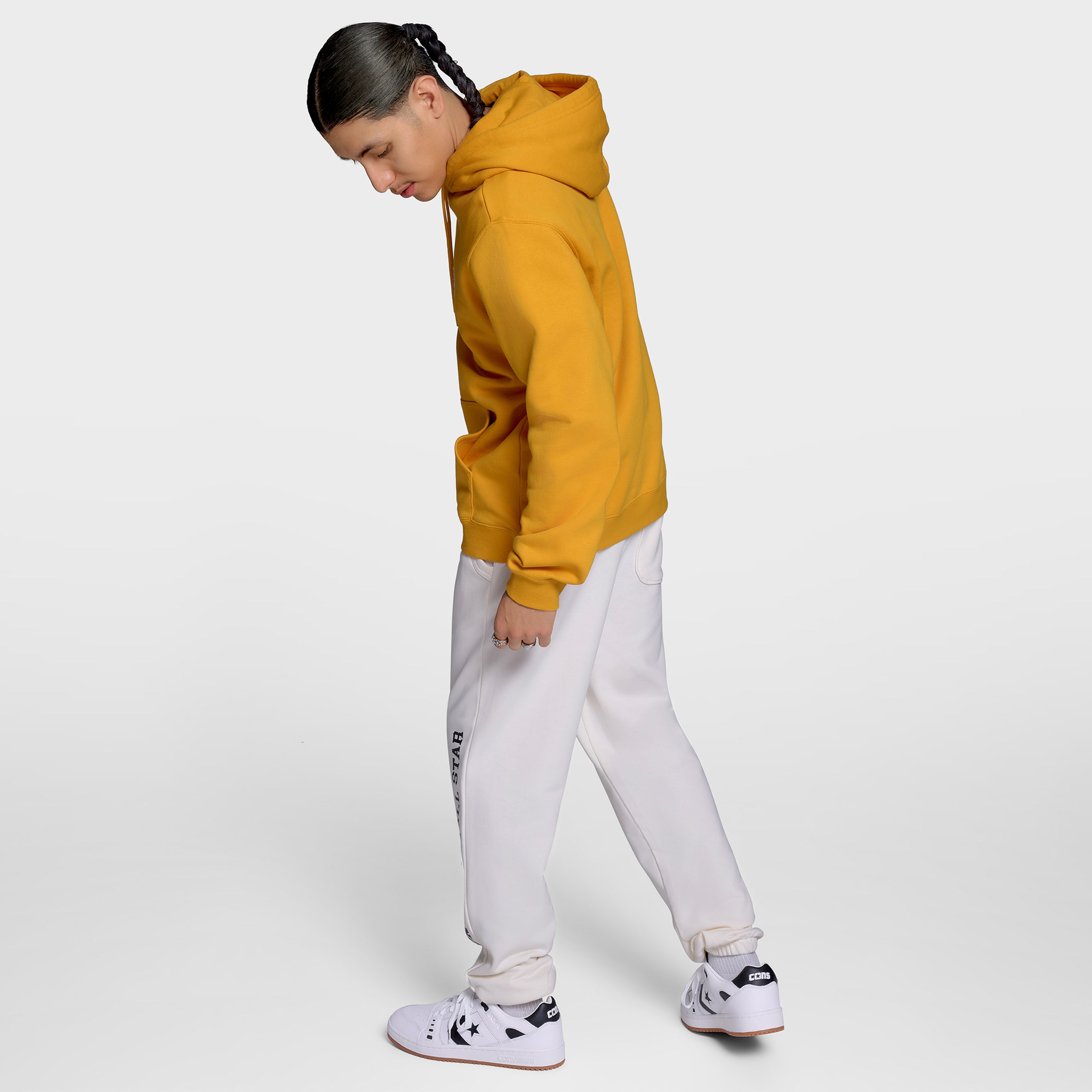 Converse Standard Fit Core Chuck Patch Erkek Sarı Sweatshirt