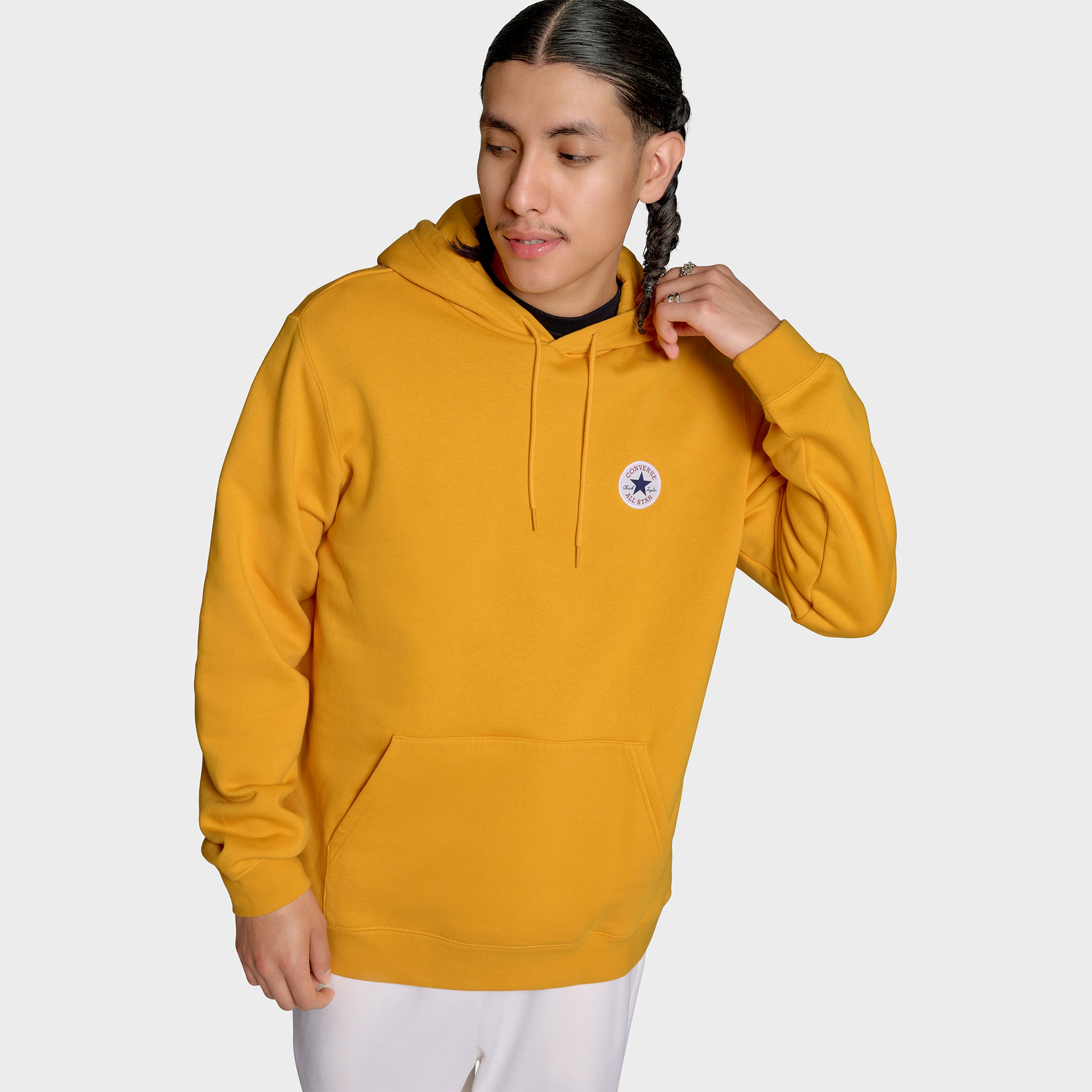 Converse Standard Fit Core Chuck Patch Erkek Sarı Sweatshirt