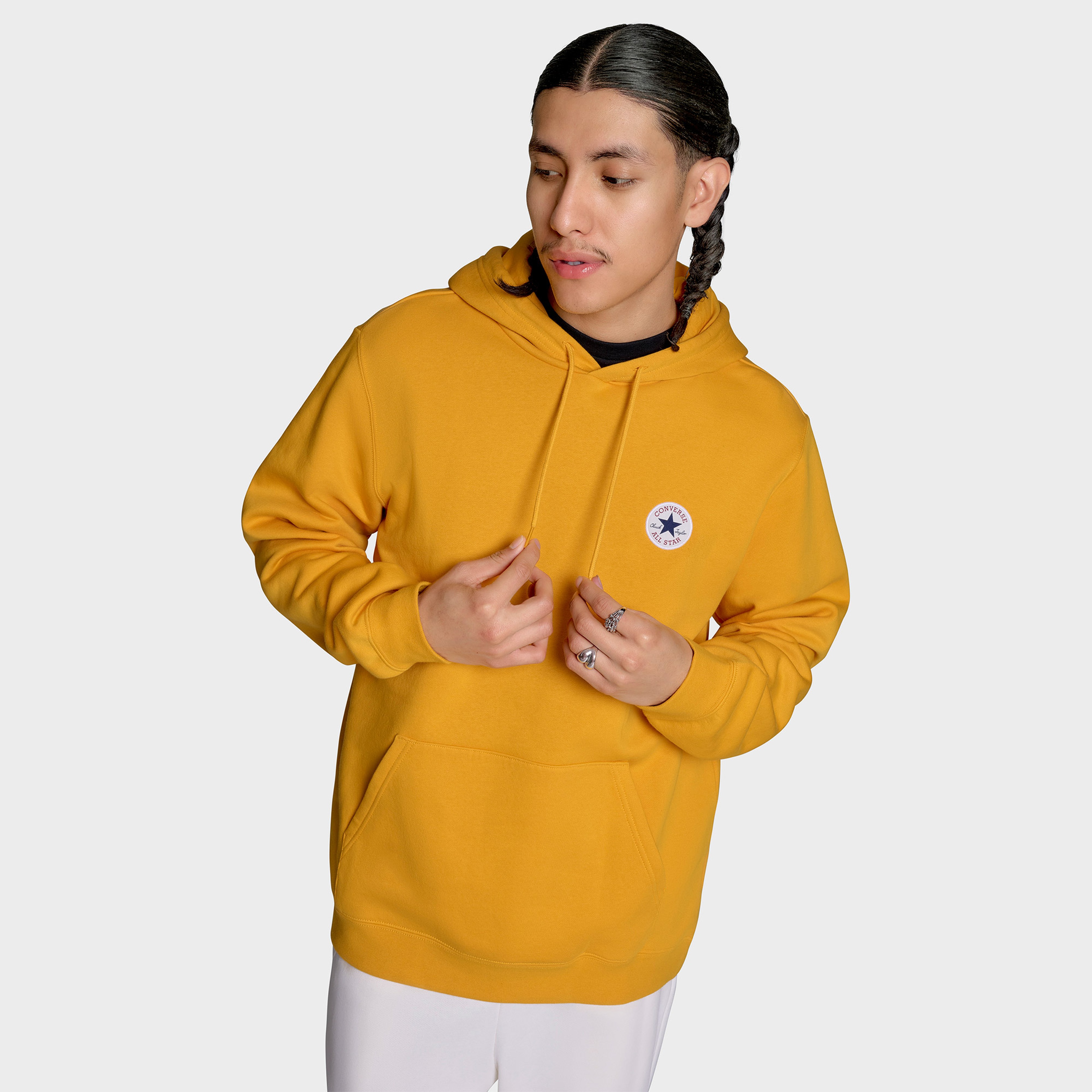 Converse Standard Fit Core Chuck Patch Erkek Sarı Sweatshirt