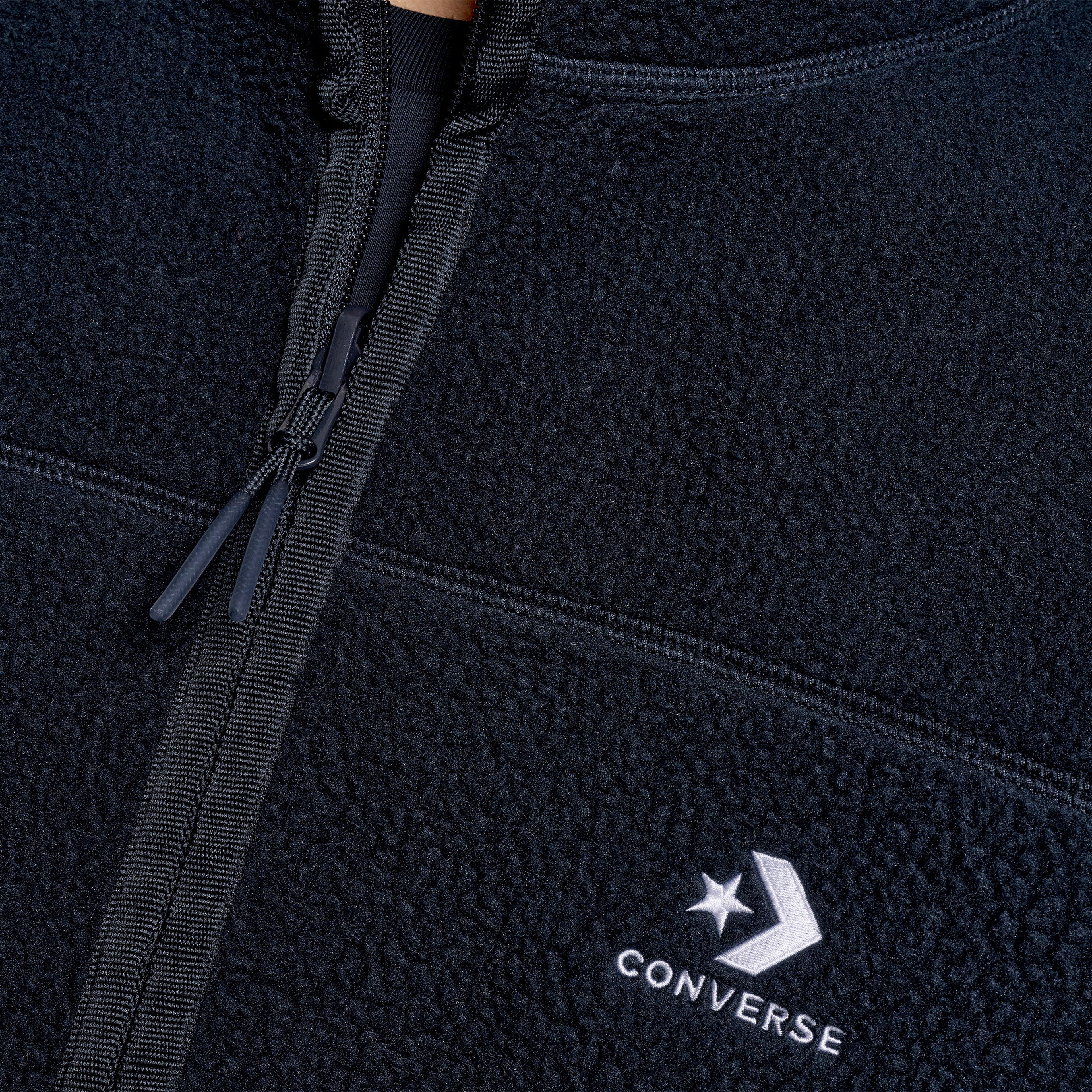 Converse High Pile Fleece Erkek Siyah Ceket