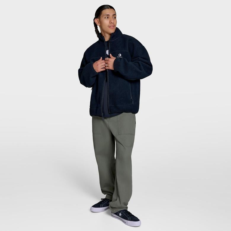 Converse High Pile Fleece Erkek Siyah Ceket