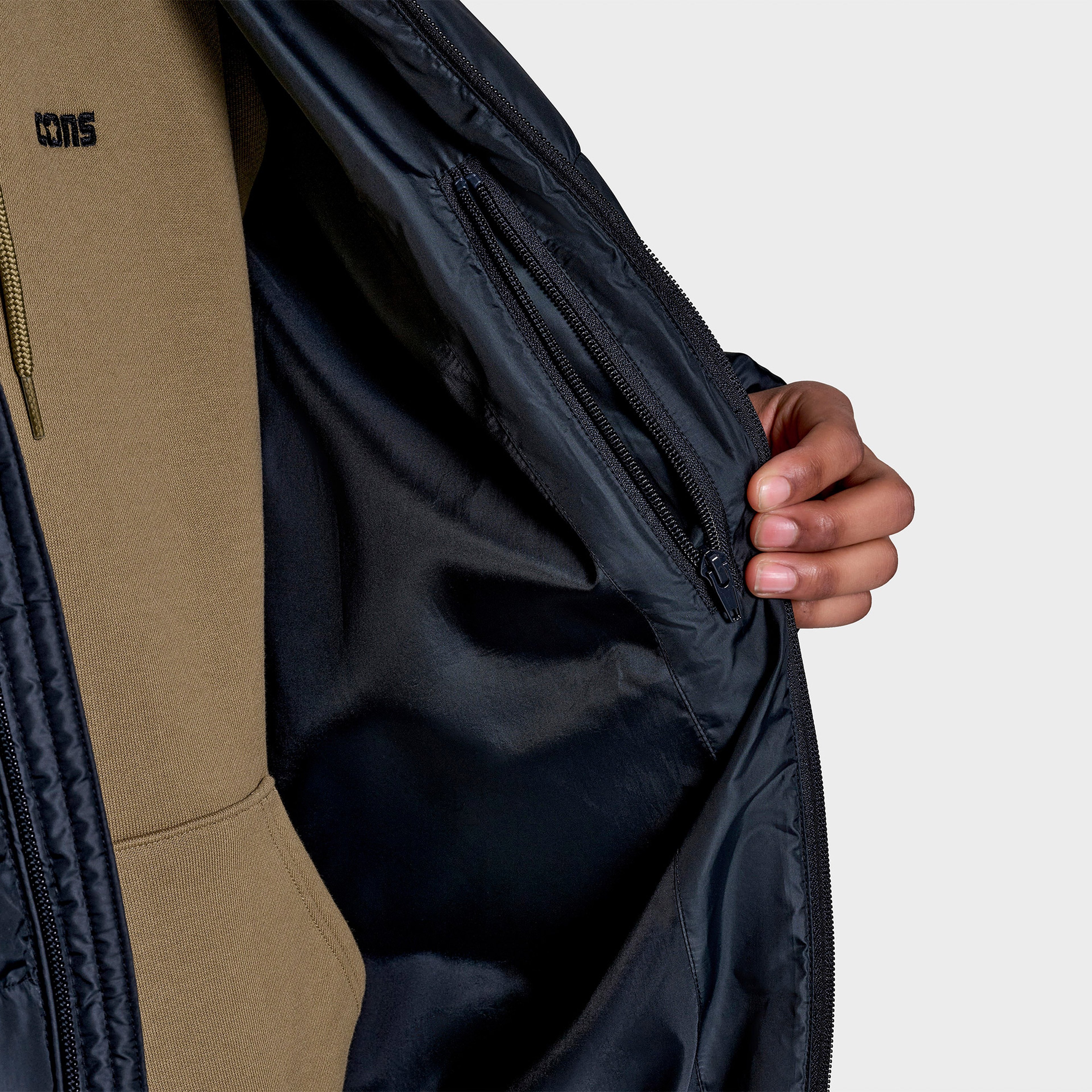 Converse Core Puffer Erkek Siyah Ceket