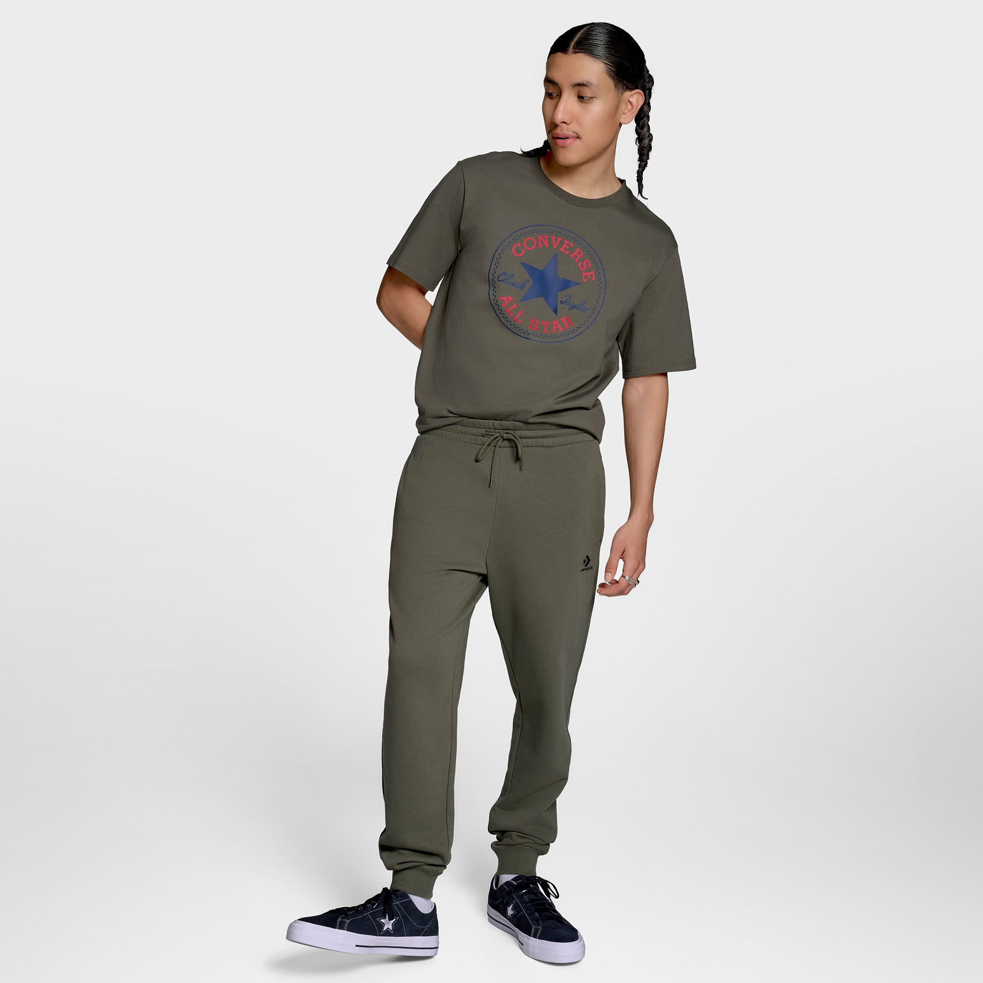 Converse Standard Fit Star Chevron Erkek Bej Pantolon