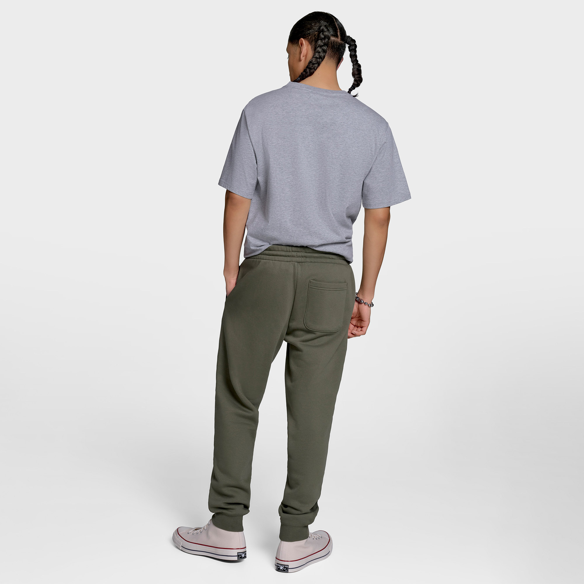 Converse Standard Fit Core Chuck Patch Erkek Haki Pantolon