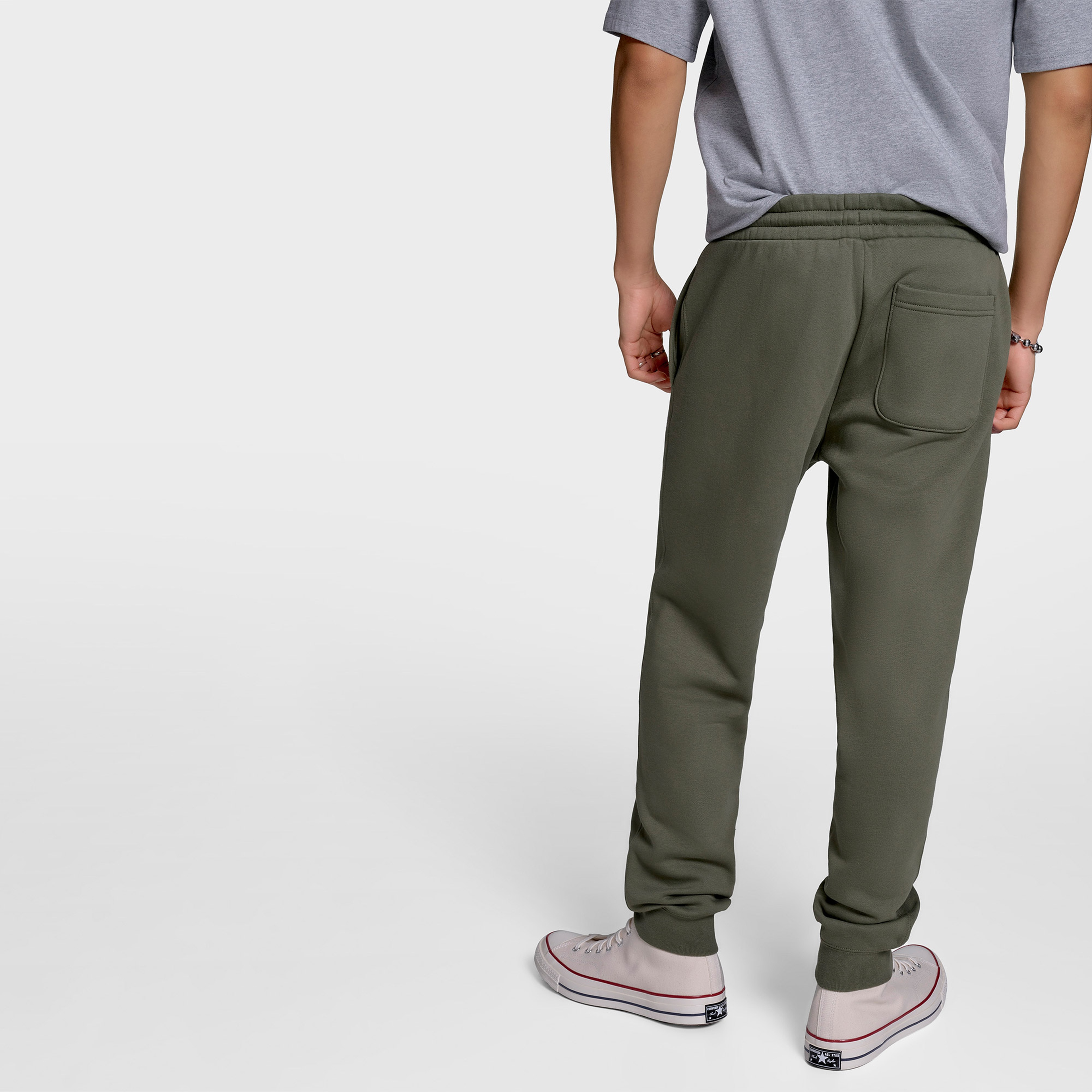 Converse Standard Fit Core Chuck Patch Erkek Haki Pantolon