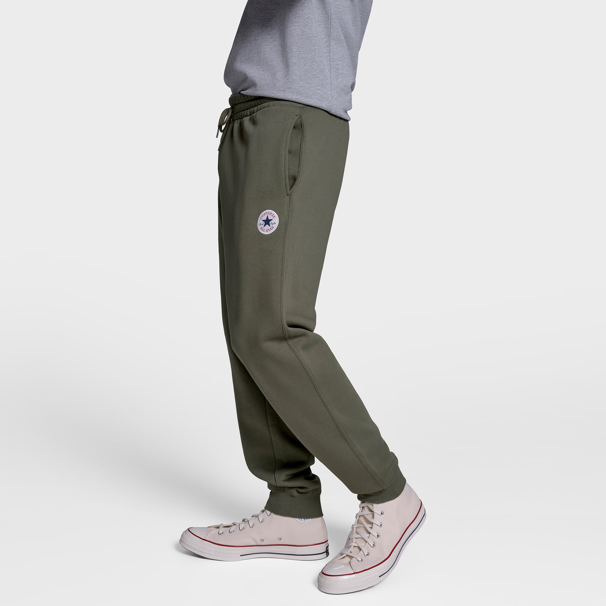 Converse Standard Fit Core Chuck Patch Erkek Haki Pantolon