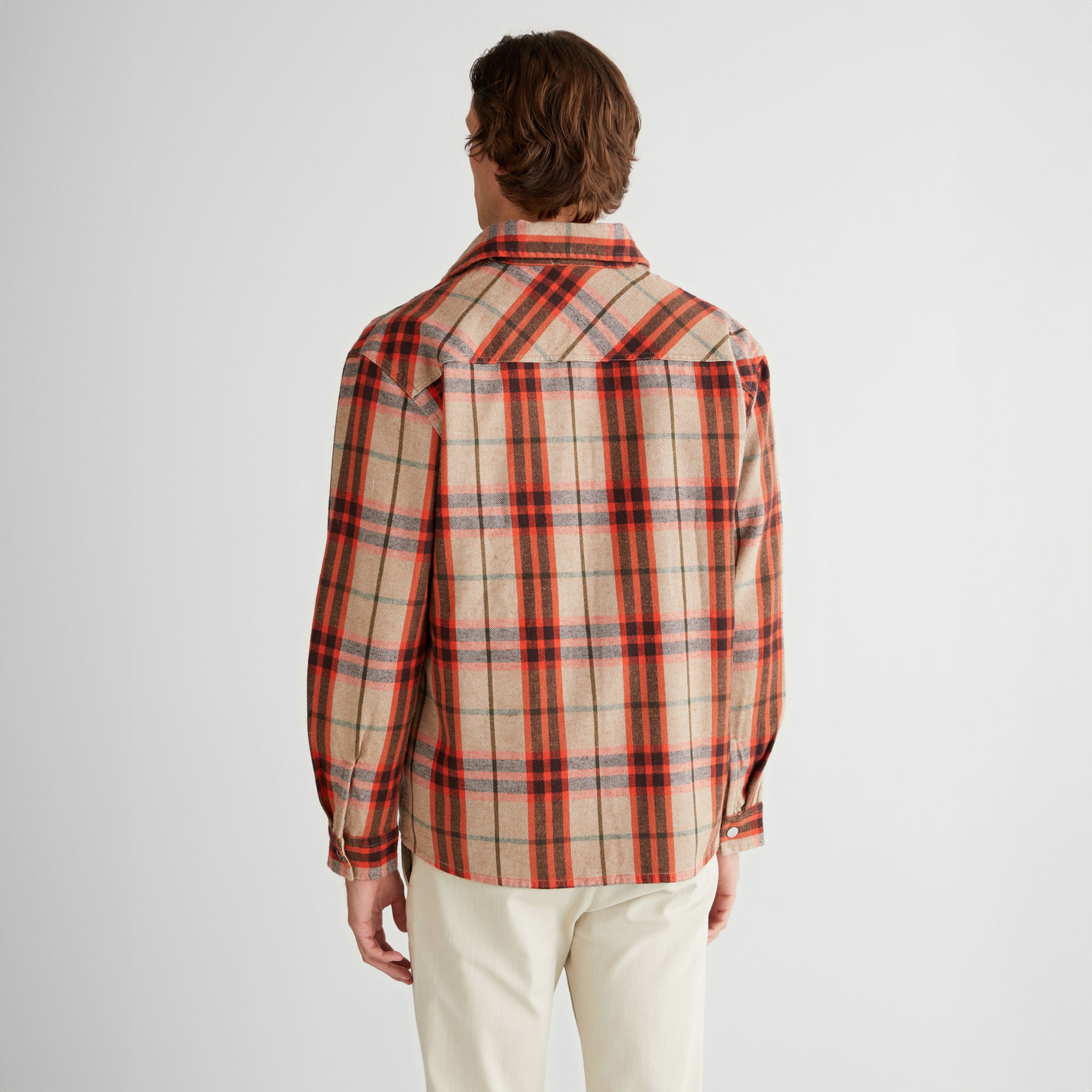 GANT Erkek Turuncu Relaxed Fit Bisiklet Yaka Gömlek