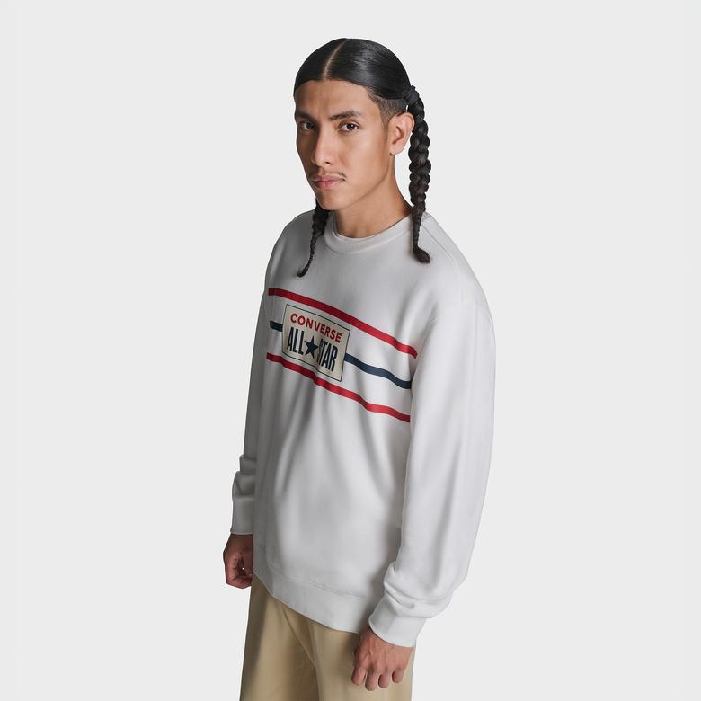 Converse Erkek Beyaz Sweatshirt