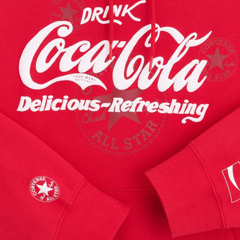Converse x Coca-Cola Erkek Kırmızı Hoodie