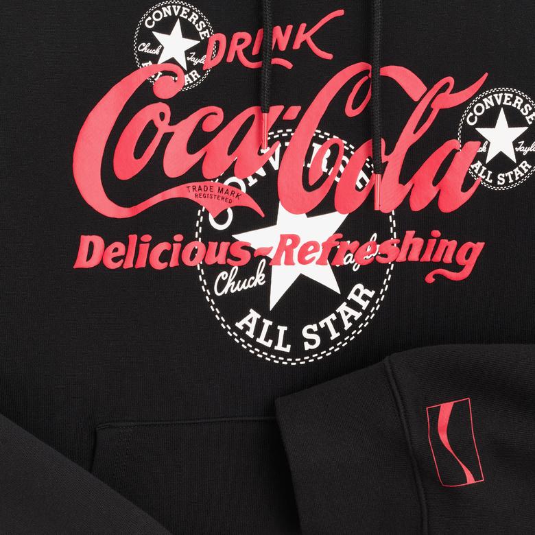 Converse x Coca-Cola Erkek Siyah Hoodie