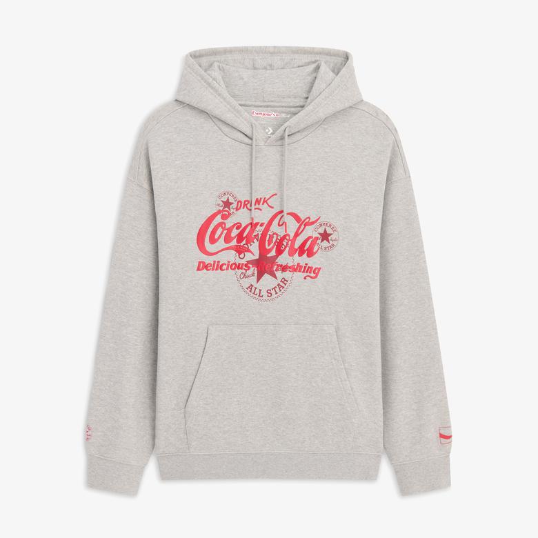 Converse x Coca-Cola Erkek Gri Hoodie