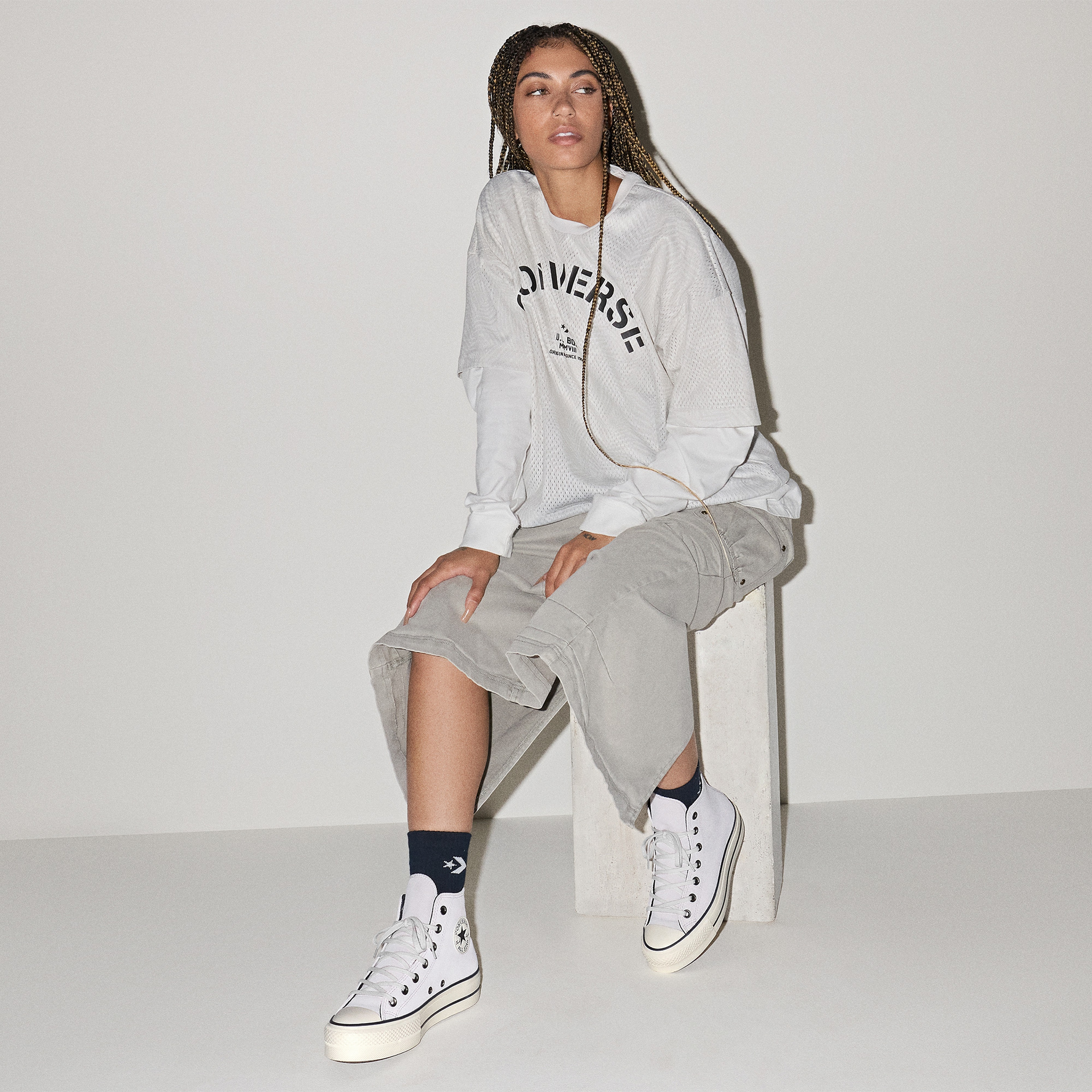 Converse Chuck Taylor All Star Lift Kadın Mor Sneaker