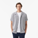 Nautica Erkek Lacivert Kısa Kollu Çizgili Gömlek