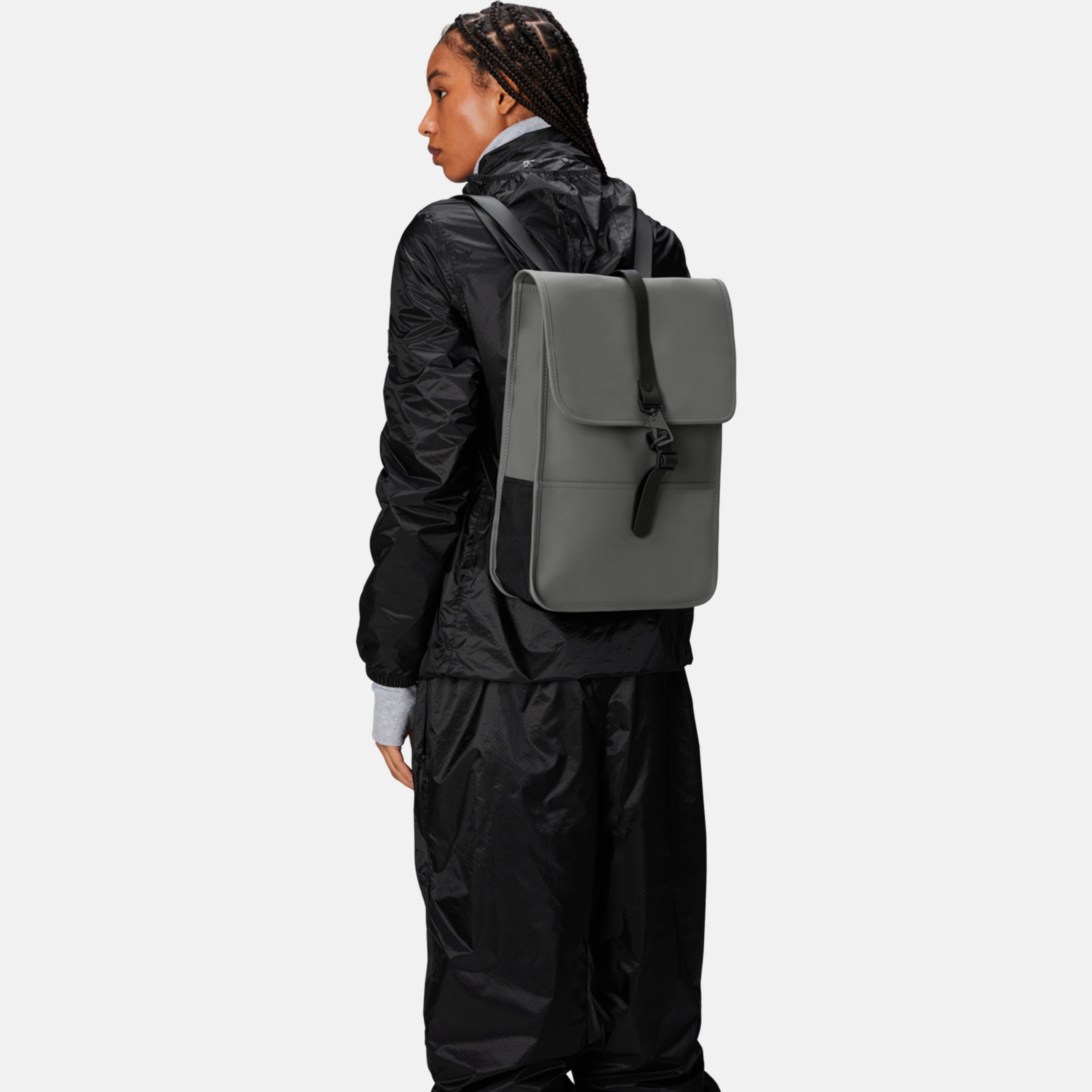 Rains Backpack Mini W3 Unisex Gri Sırt Çantası