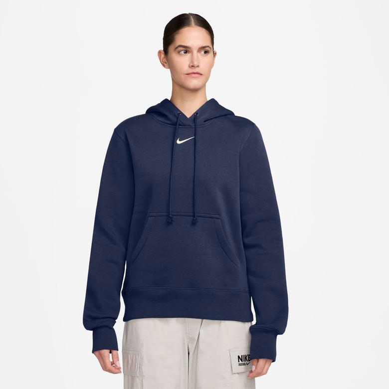 Nike Sportswear Phoenix Fleece Kadın Lacivert Sweatshirt