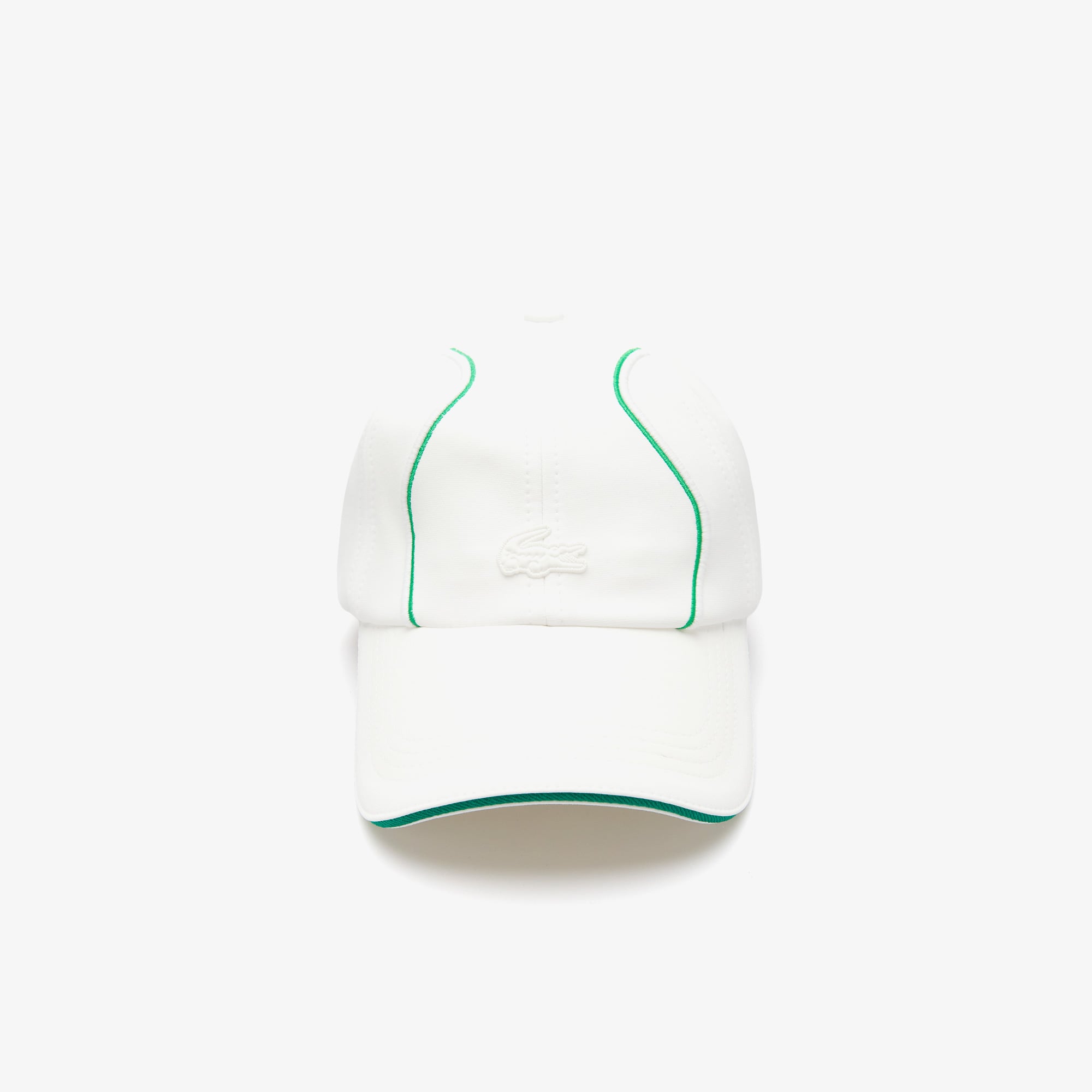 Lacoste x House of SuperStep Baskılı Unisex Beyaz Şapka