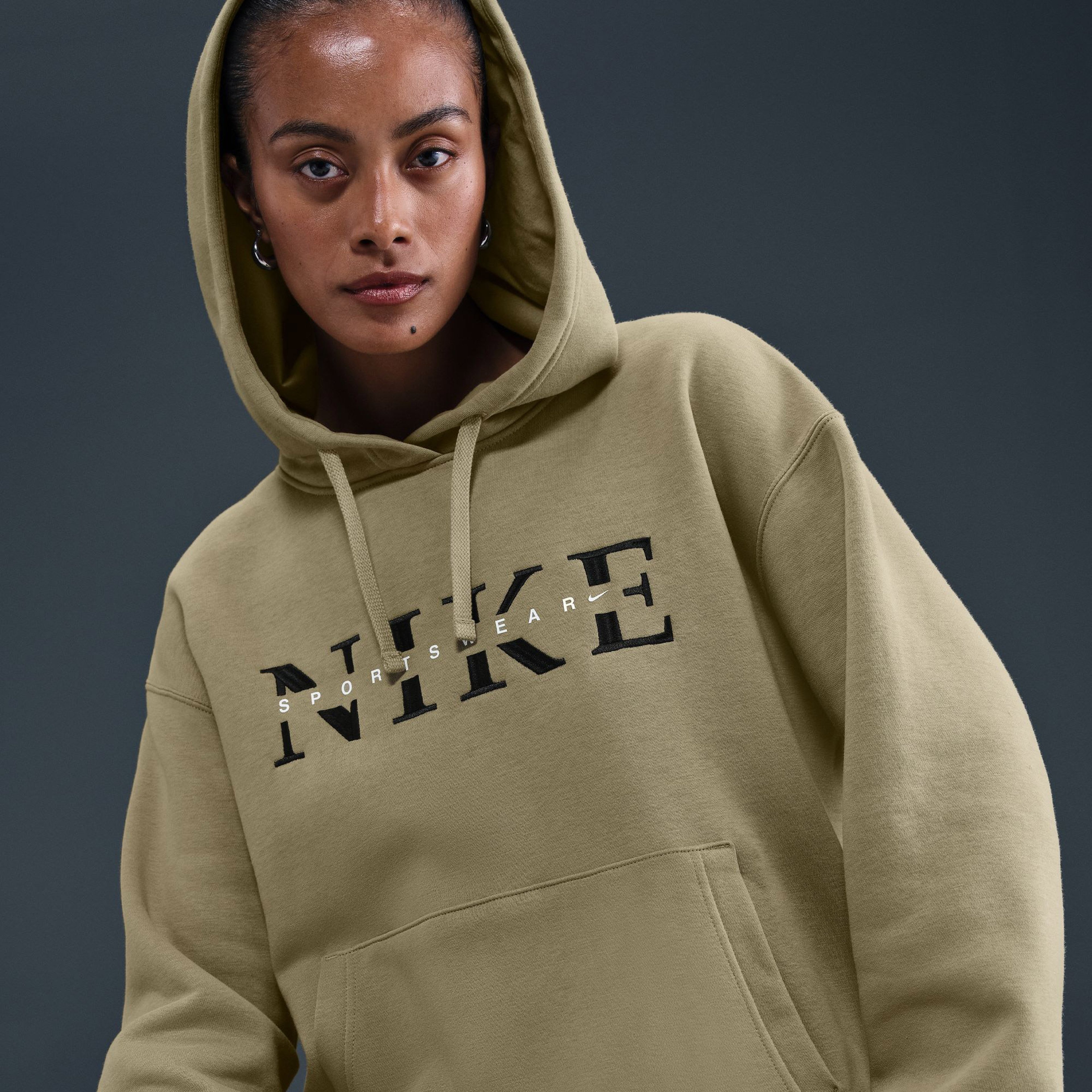 Nike Sportswear Phoenix Fleece Kadın Kahverengi Sweatshirt