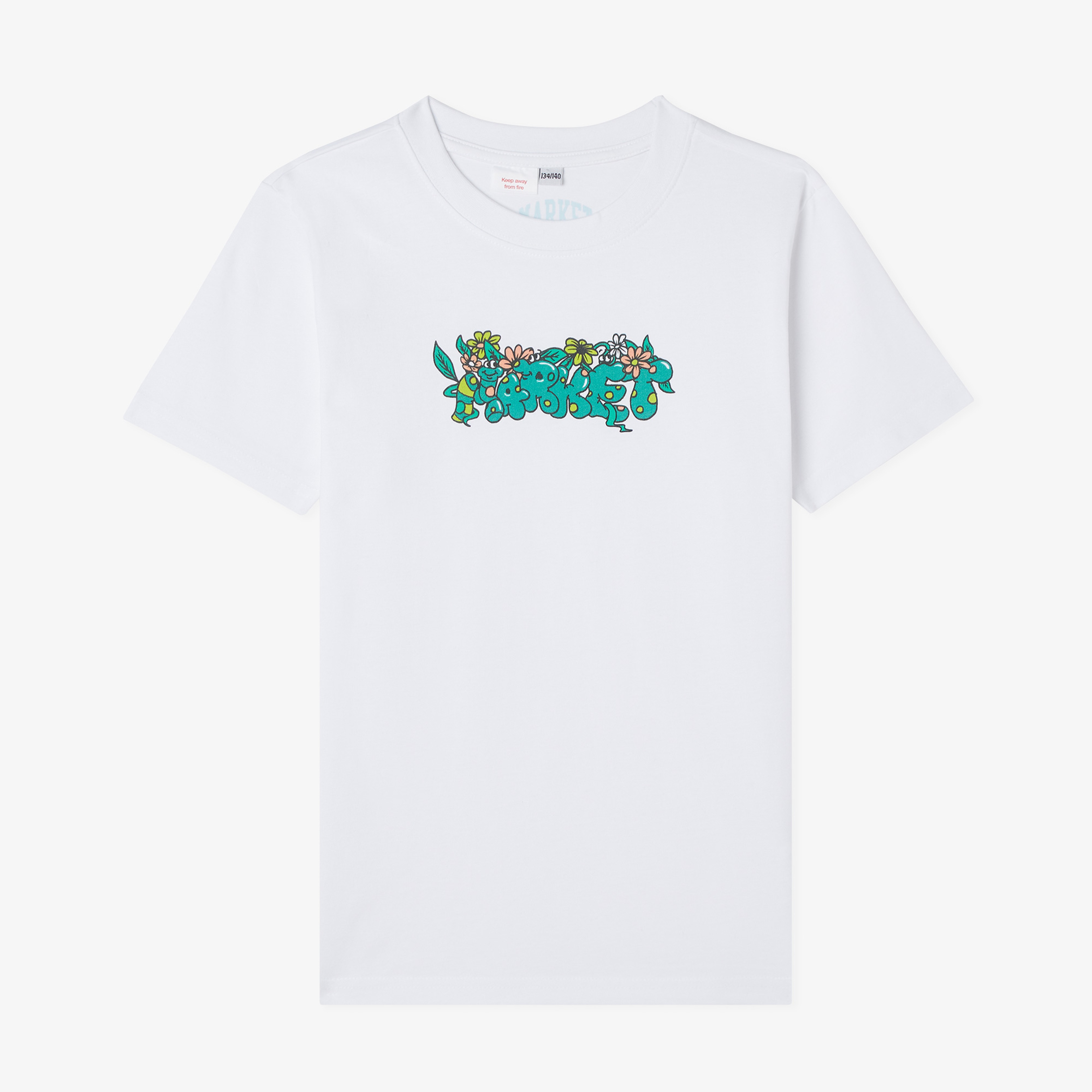 Market In The Garden Çocuk Beyaz T-Shirt