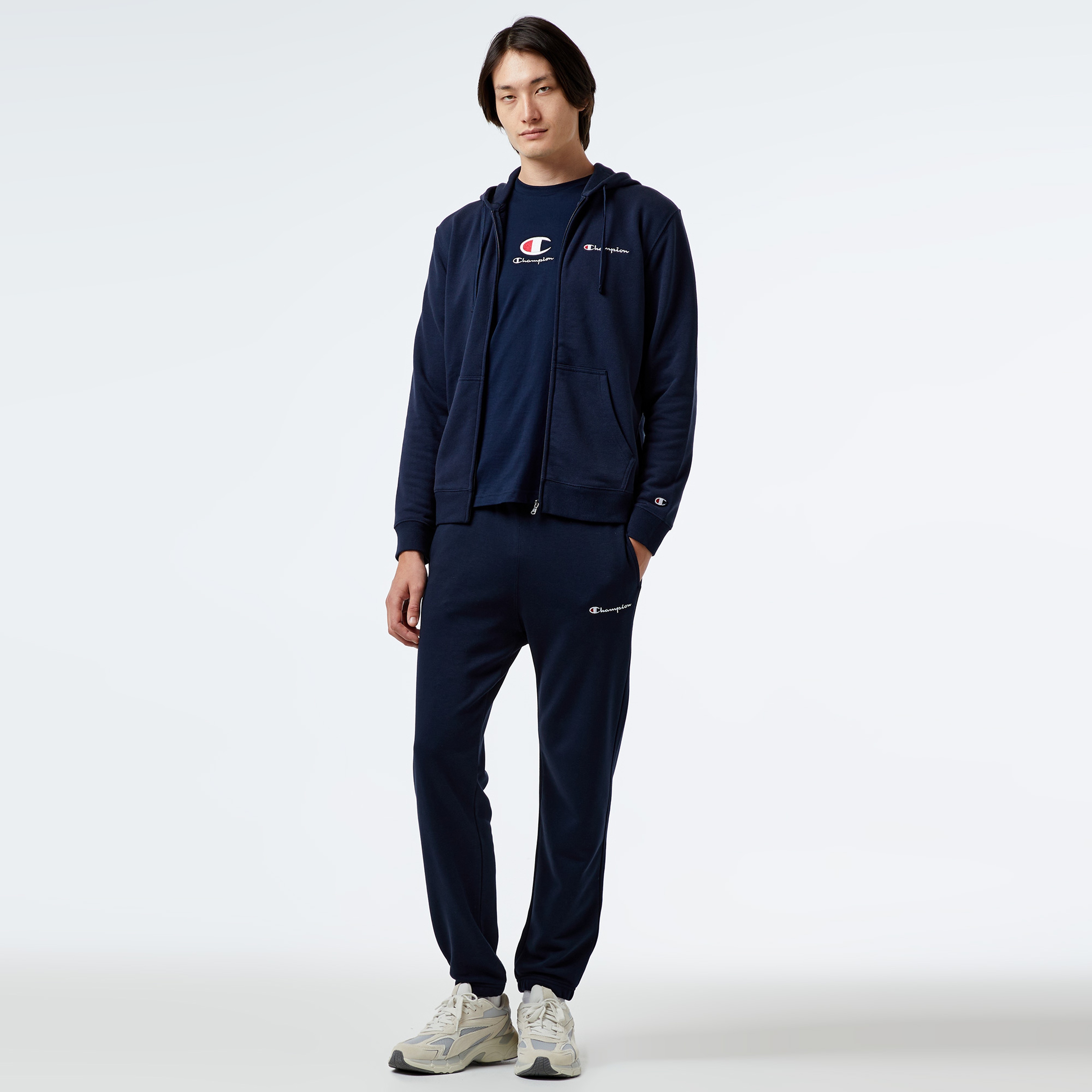 Champion Classic Erkek Mavi Eşofman Üstü