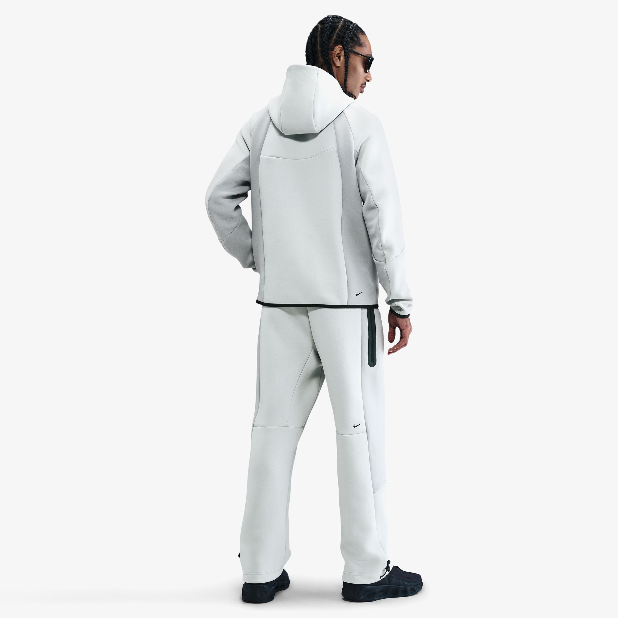 Nike Tech Fleece Windrunner Erkek Beyaz Ceket