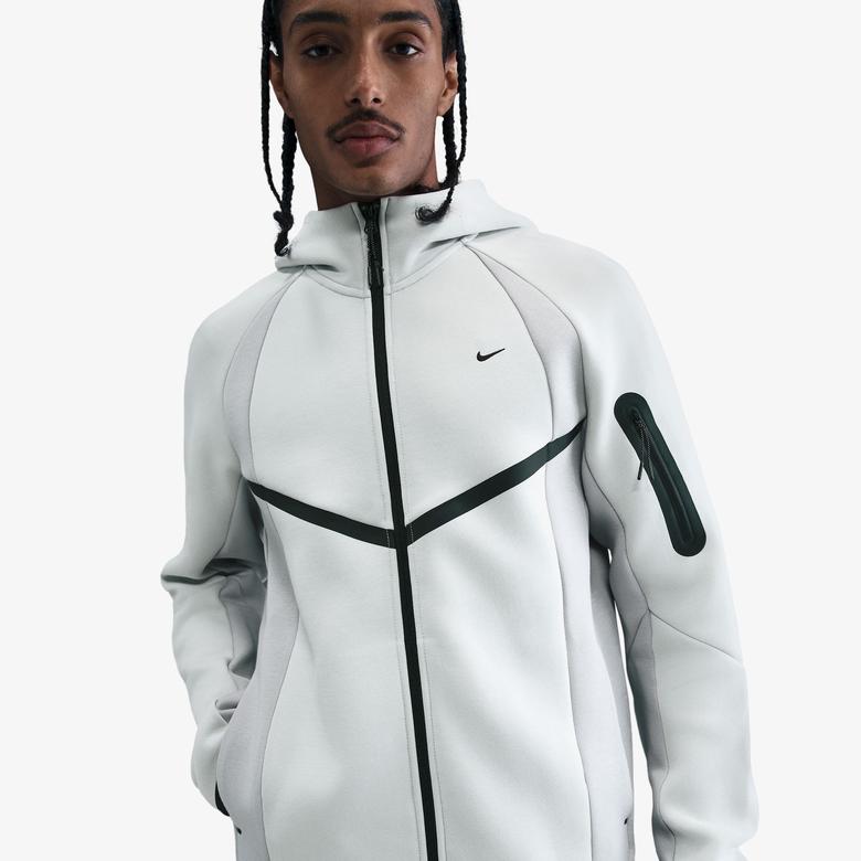 Nike Tech Fleece Windrunner Erkek Beyaz Ceket