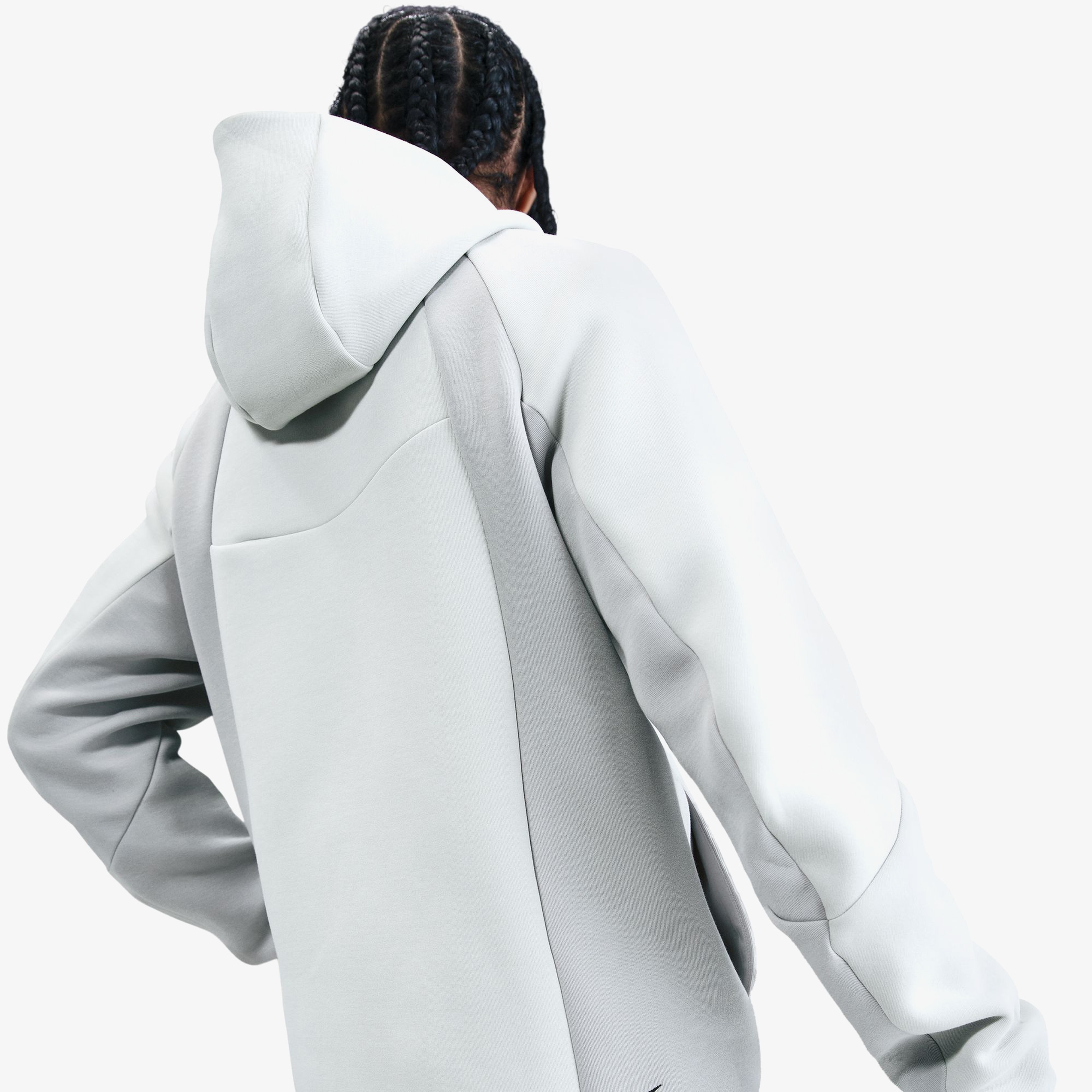 Nike Tech Fleece Windrunner Erkek Beyaz Ceket