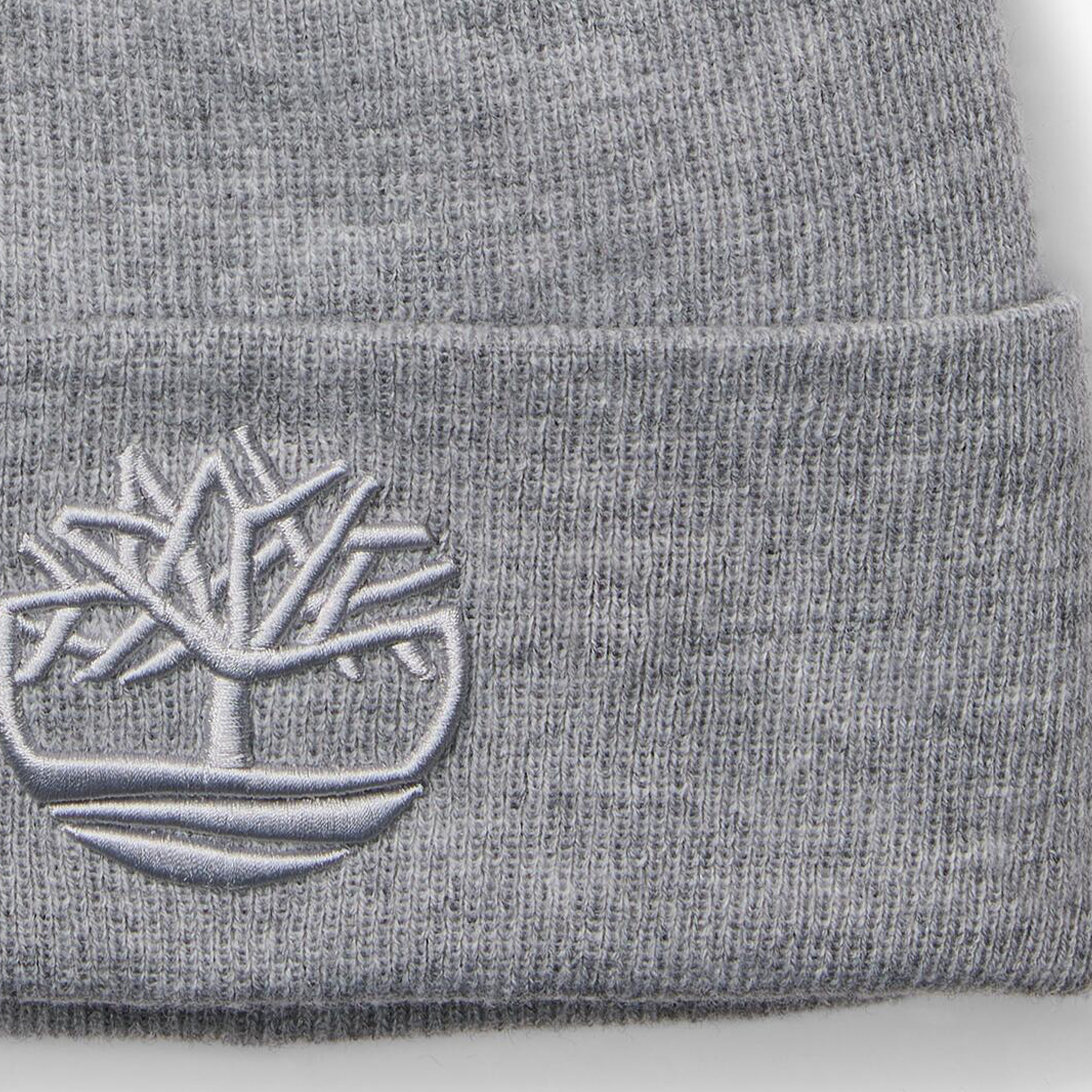 Timberland 3D İşlemeli Erkek Gri Bere