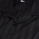 ERKEK COMFORT FIT ÇİZGİLİ SİYAH GÖMLEK