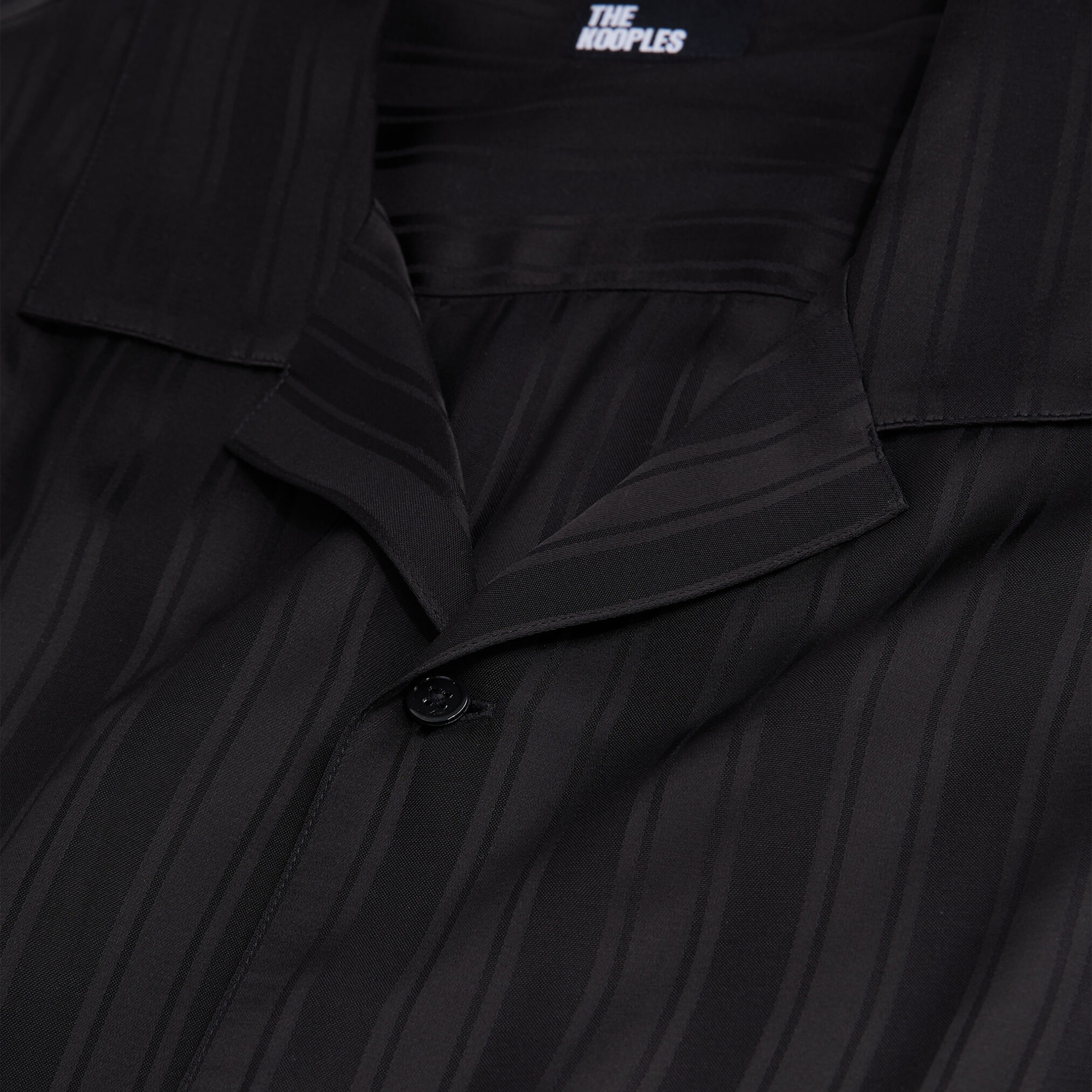 ERKEK COMFORT FIT ÇİZGİLİ SİYAH GÖMLEK