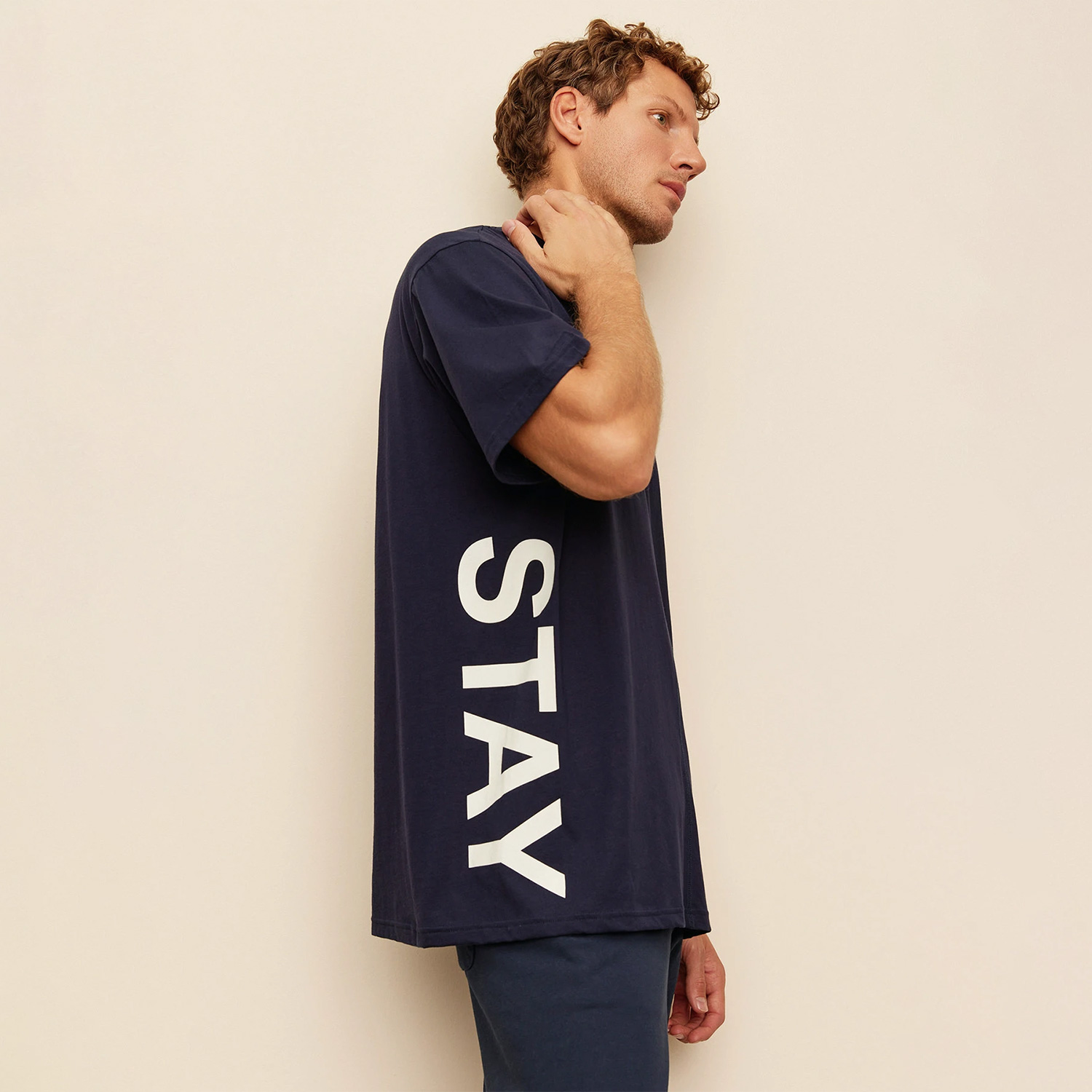 The Stay Line Soley Unisex Lacivert T-Shirt