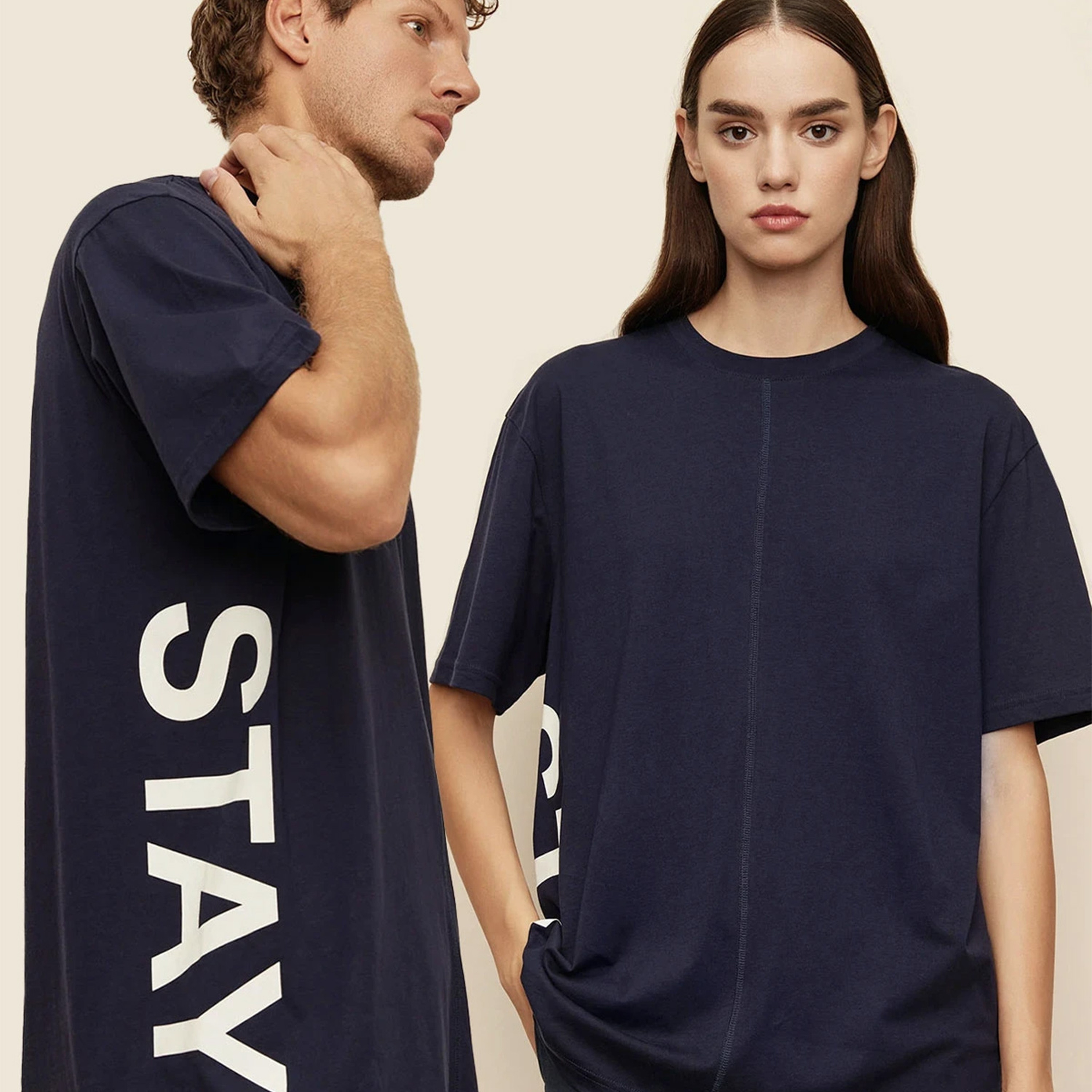 The Stay Line Soley Unisex Lacivert T-Shirt